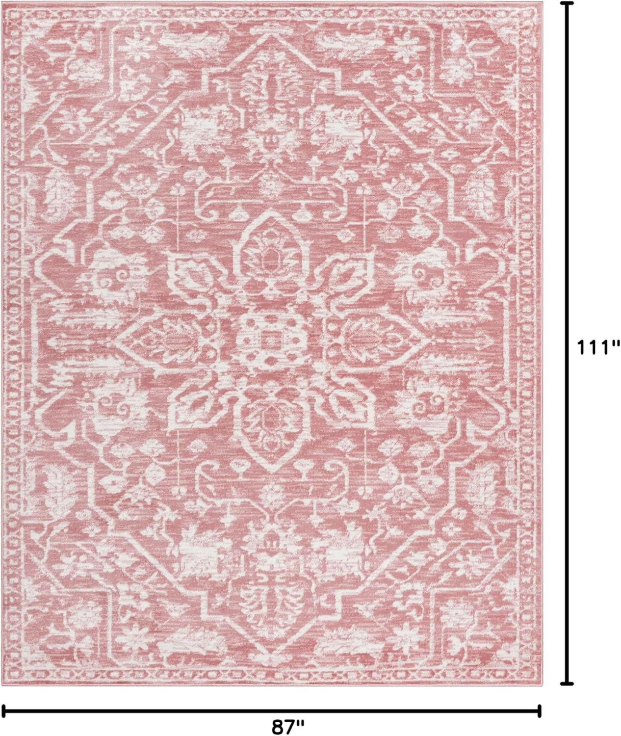 Well Woven Dazzle DISA Vintage Medallion Green Soft 3'11" x 5'3" Area Rug