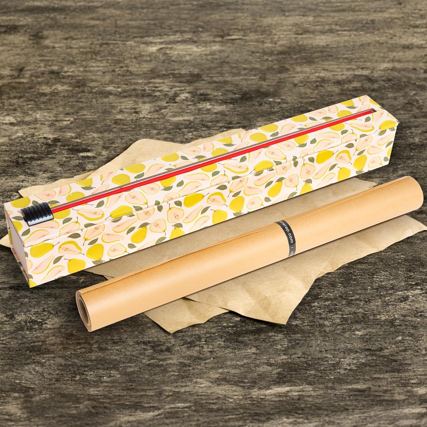 ChicWrap Baker's Tools Parchment Paper Dispenser with 15x 41 Sq. Ft Roll of Culinary Grade Parchment Paper