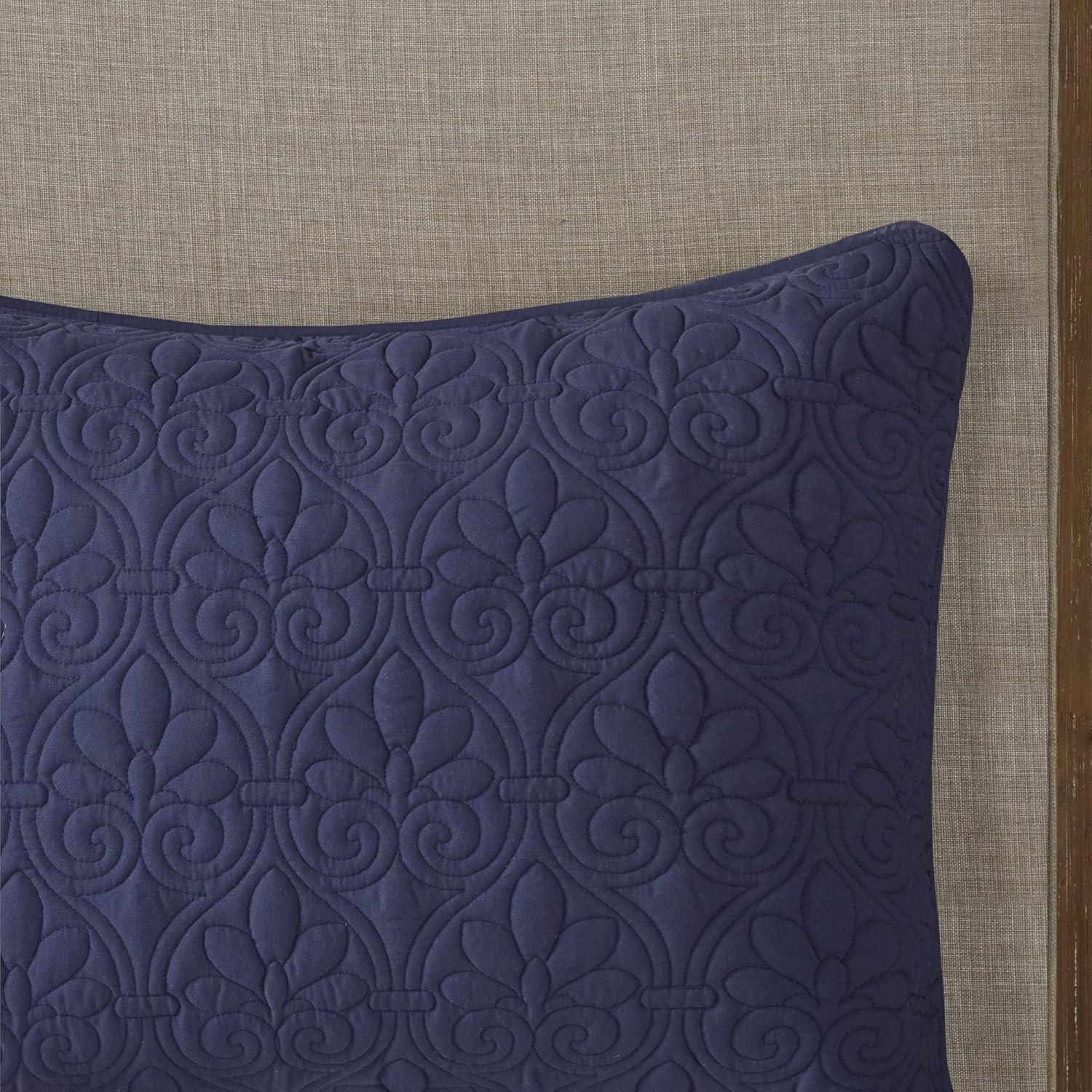 Madison Park Quebec 3 Piece Split Corner Pleated Quilted Bedspread