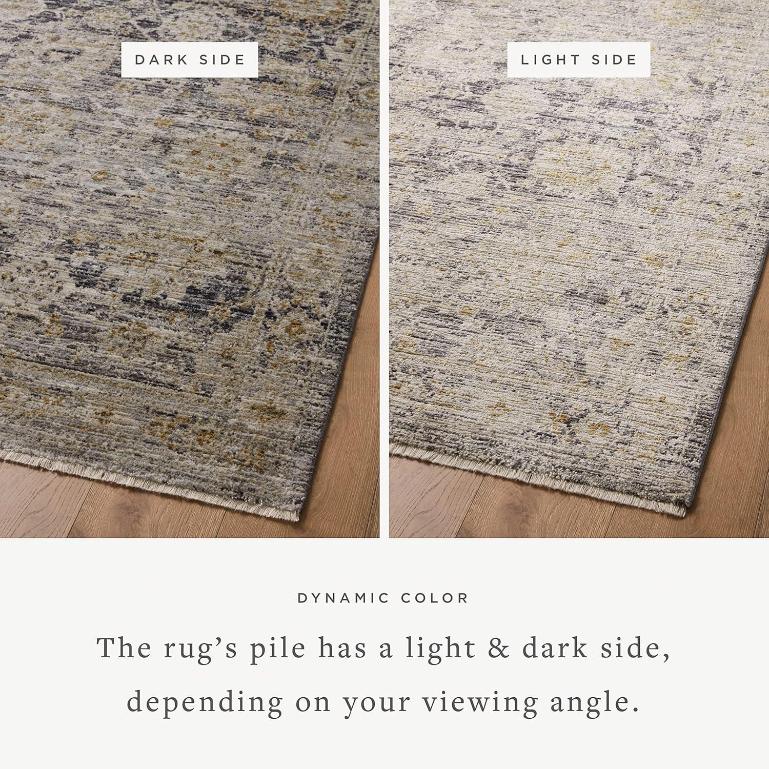 Jean Stoffer x Loloi Katherine Charcoal / Gold Area Rug