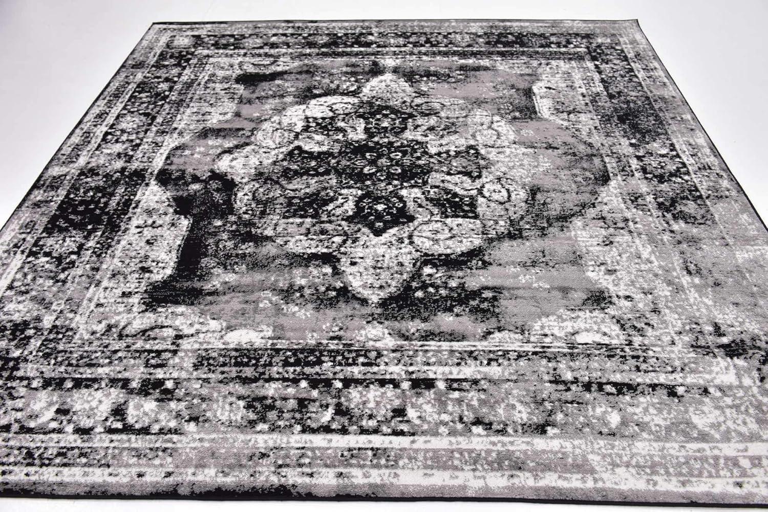 Unique Loom 8' 0 x 8' 0 Sofia Salle Garnier Beige Area Rug