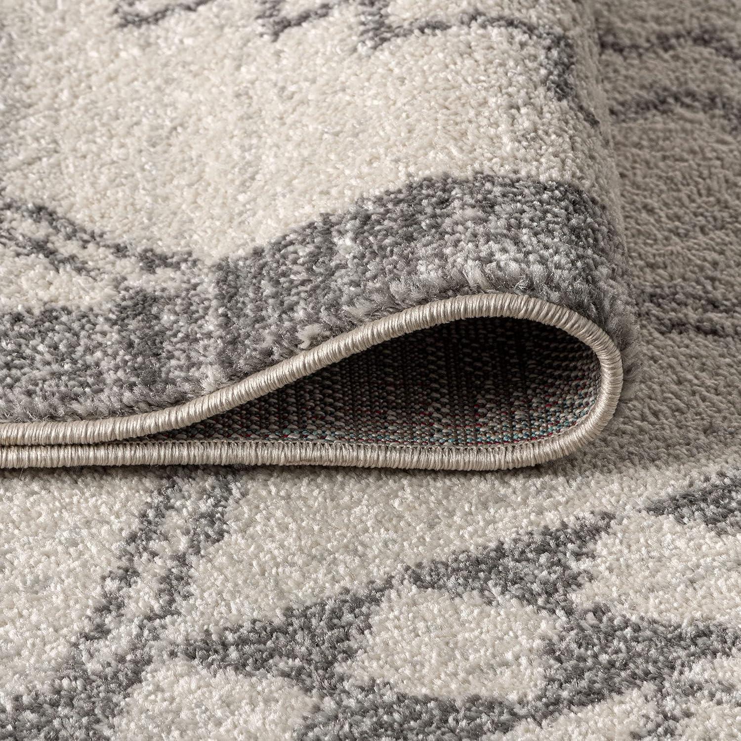 JONATHAN Y Amir Moroccan Beni Souk Cream/Gray 8 ft. x 10 ft. Area Rug