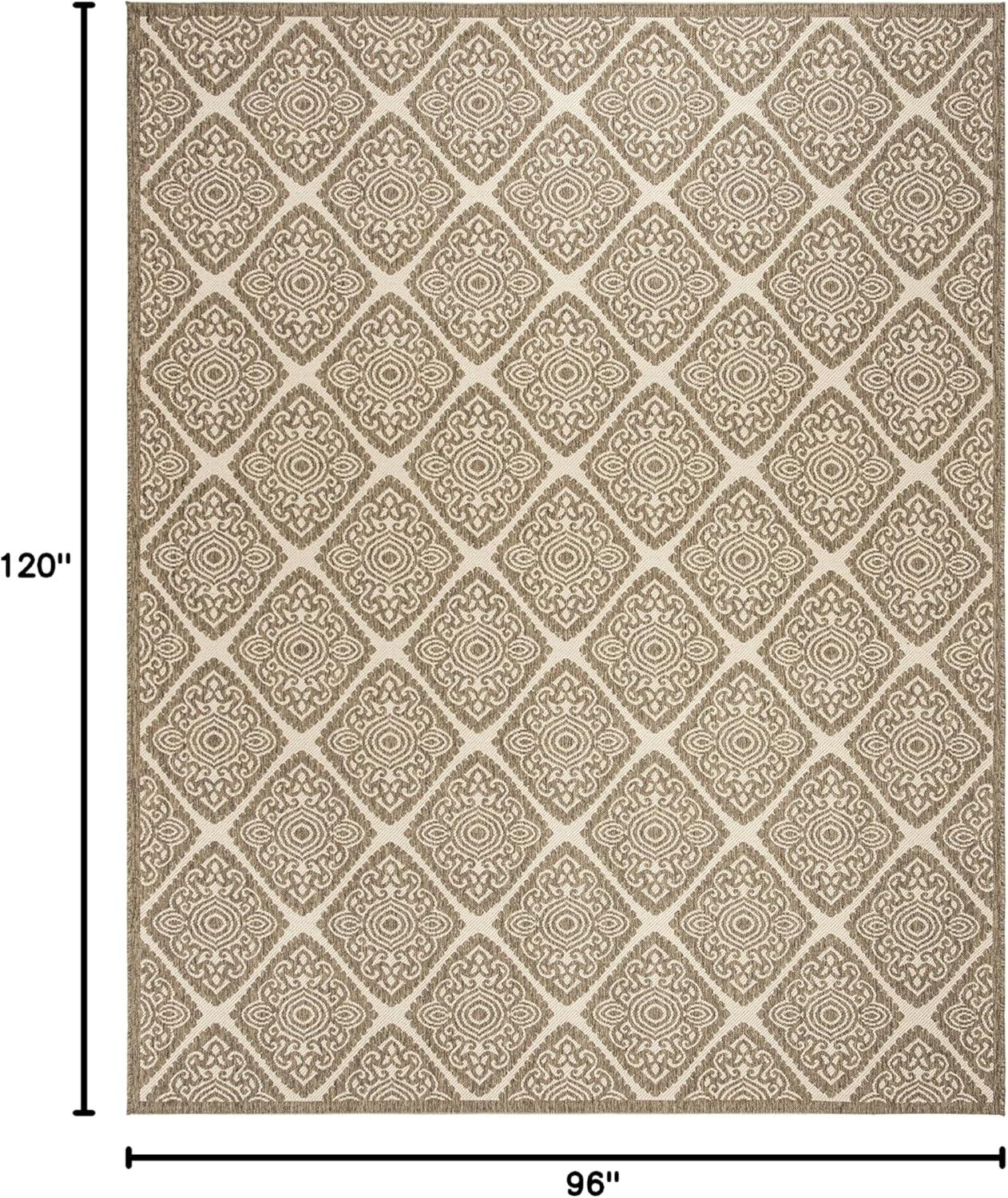 SAFAVIEH Outdoor LND132C Linden Collection Cream / Beige Rug