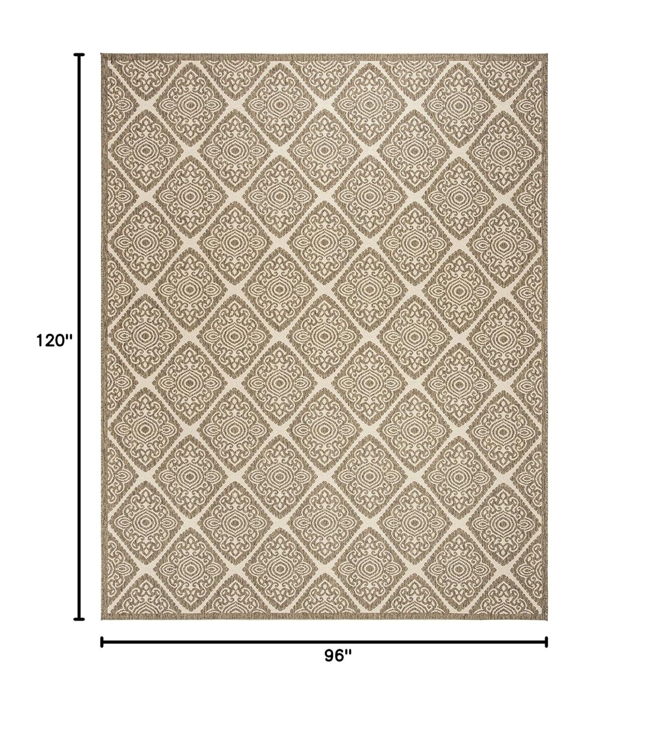 SAFAVIEH Outdoor LND132C Linden Collection Cream / Beige Rug