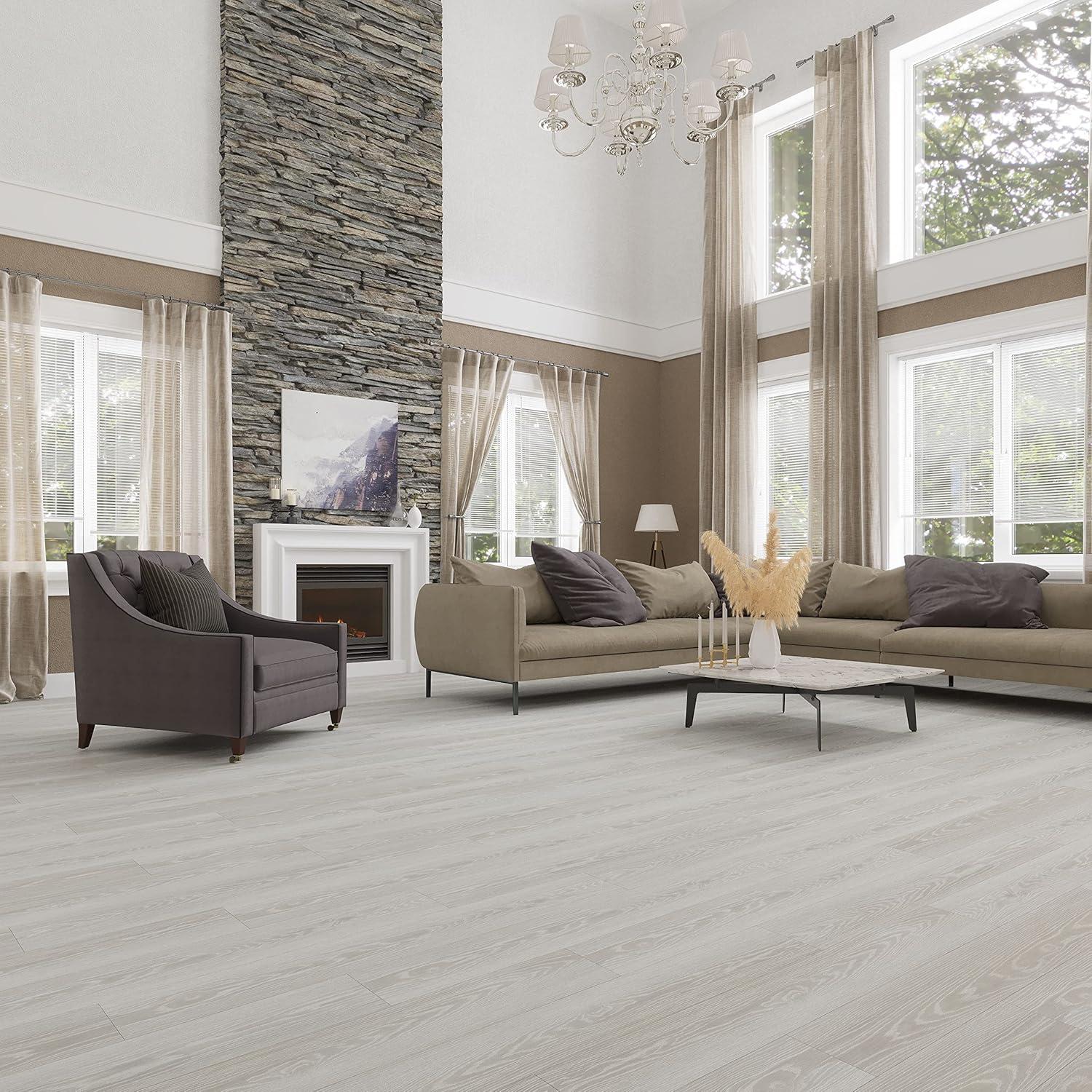 MaxCore Ultra 28mil x 7.3" W x 48" L Click Lock Luxury Vinyl Plank Flooring