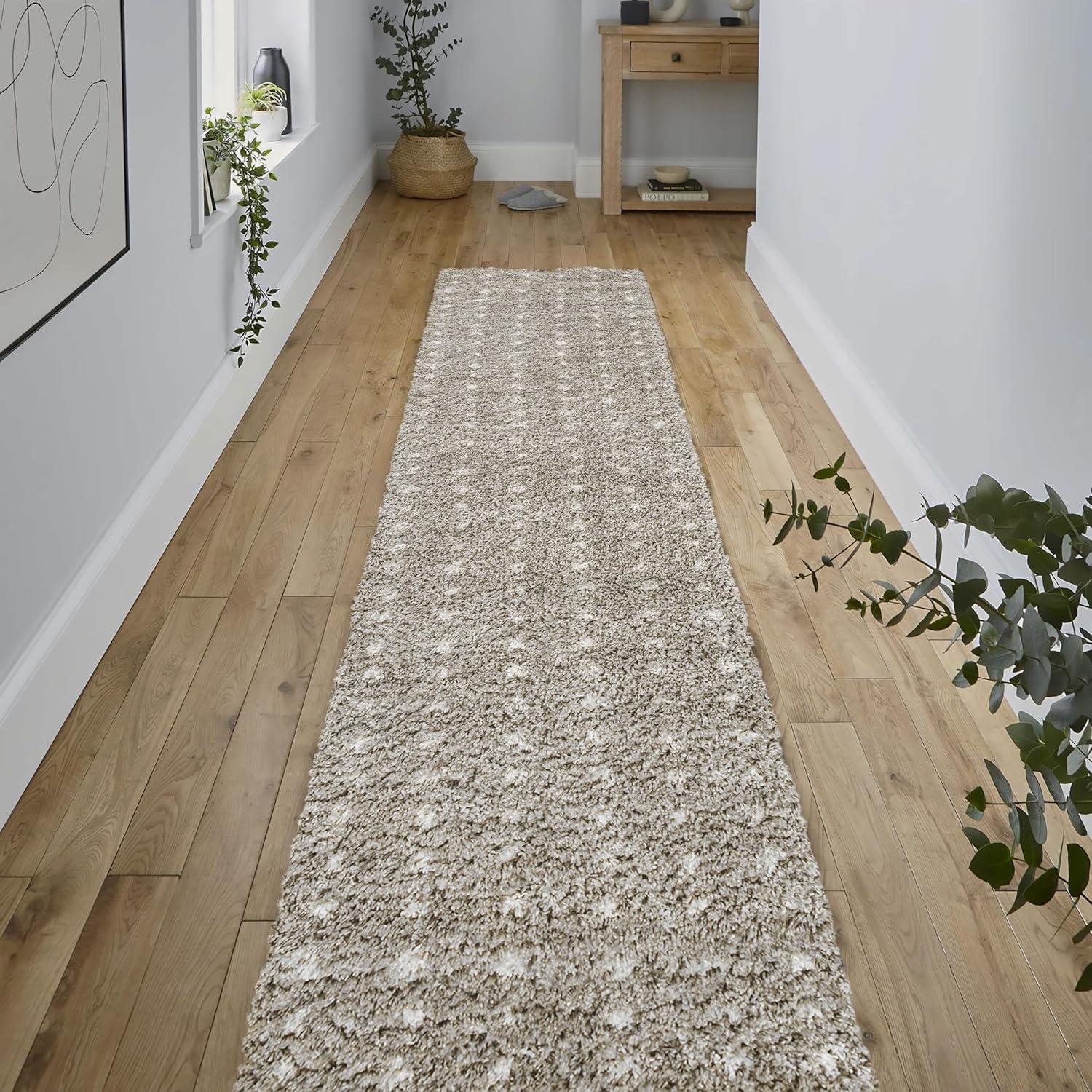 Pele Modern Geometric Dot Shag Indoor Area Rug - JONATHAN Y