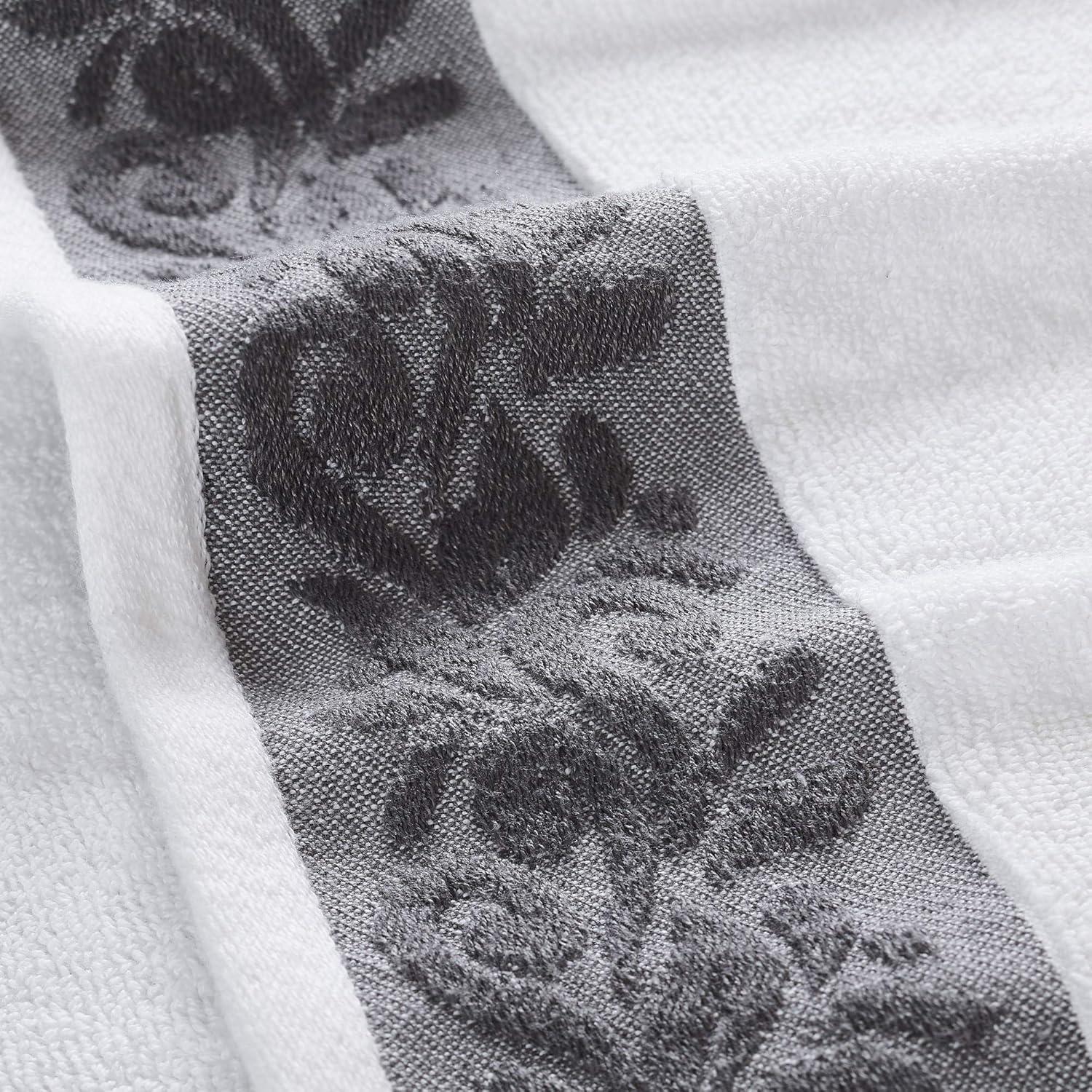 Modern Threads Modern Threads 600 GSM 6-Piece Towel Set with Filgree Jacquard Border