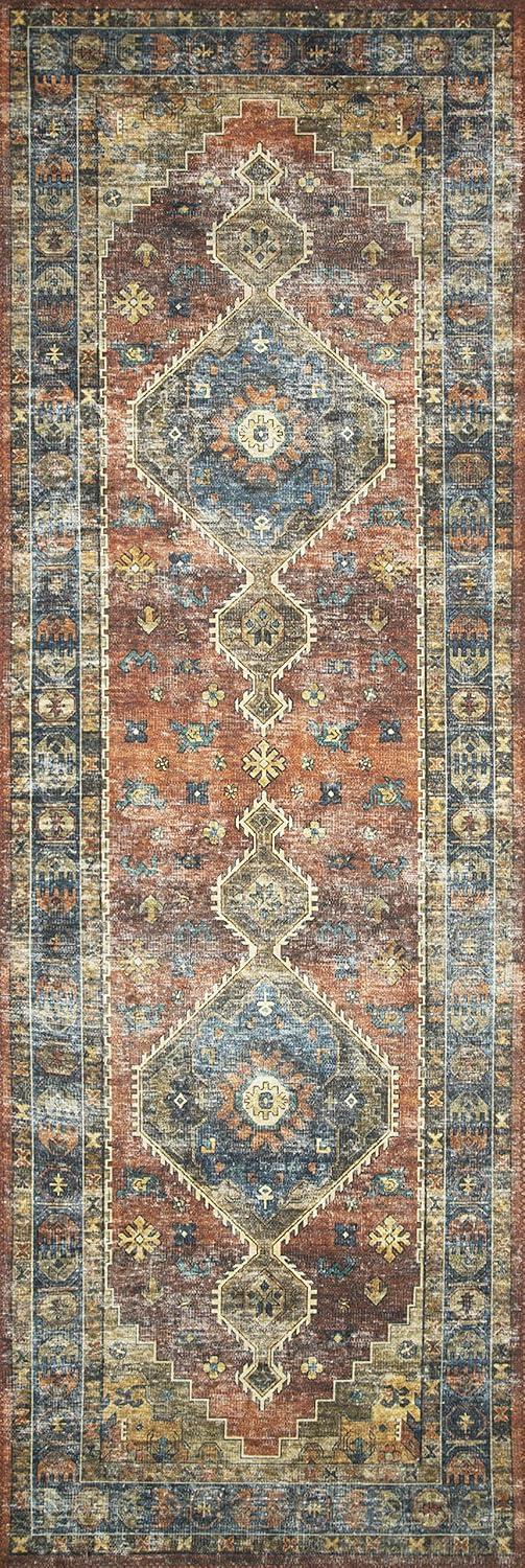 Loloi II SKYE SKY-11 Rust /Blue Oriental Area Rug 3'-6" x 5'-6"