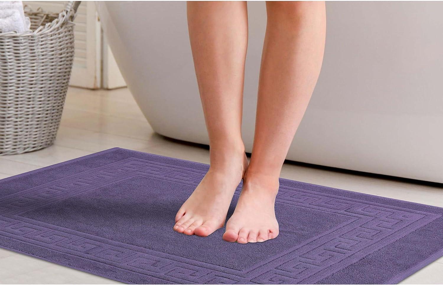 Impressions Bison 2-Piece Absorbent Cotton Bath Mat