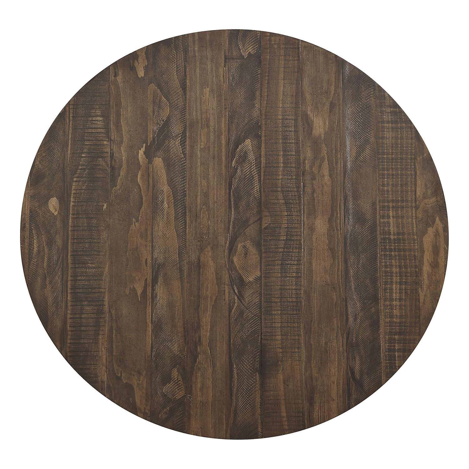 36 in. dia. x 36 in. Chevre Round Counter Height Table - Burnished