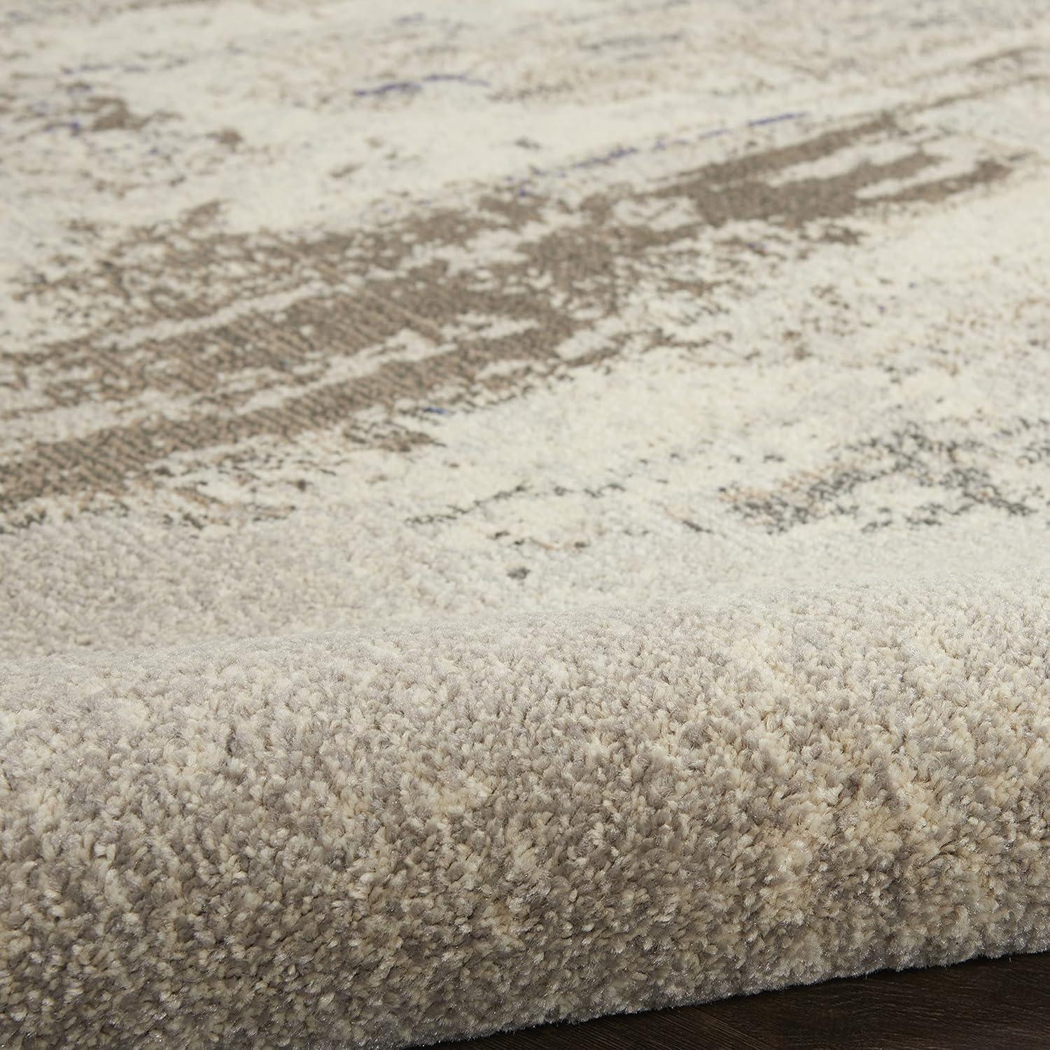 Nourison Celestial CES02 Indoor only Area Rug - Ivory/Grey 10' x 14'