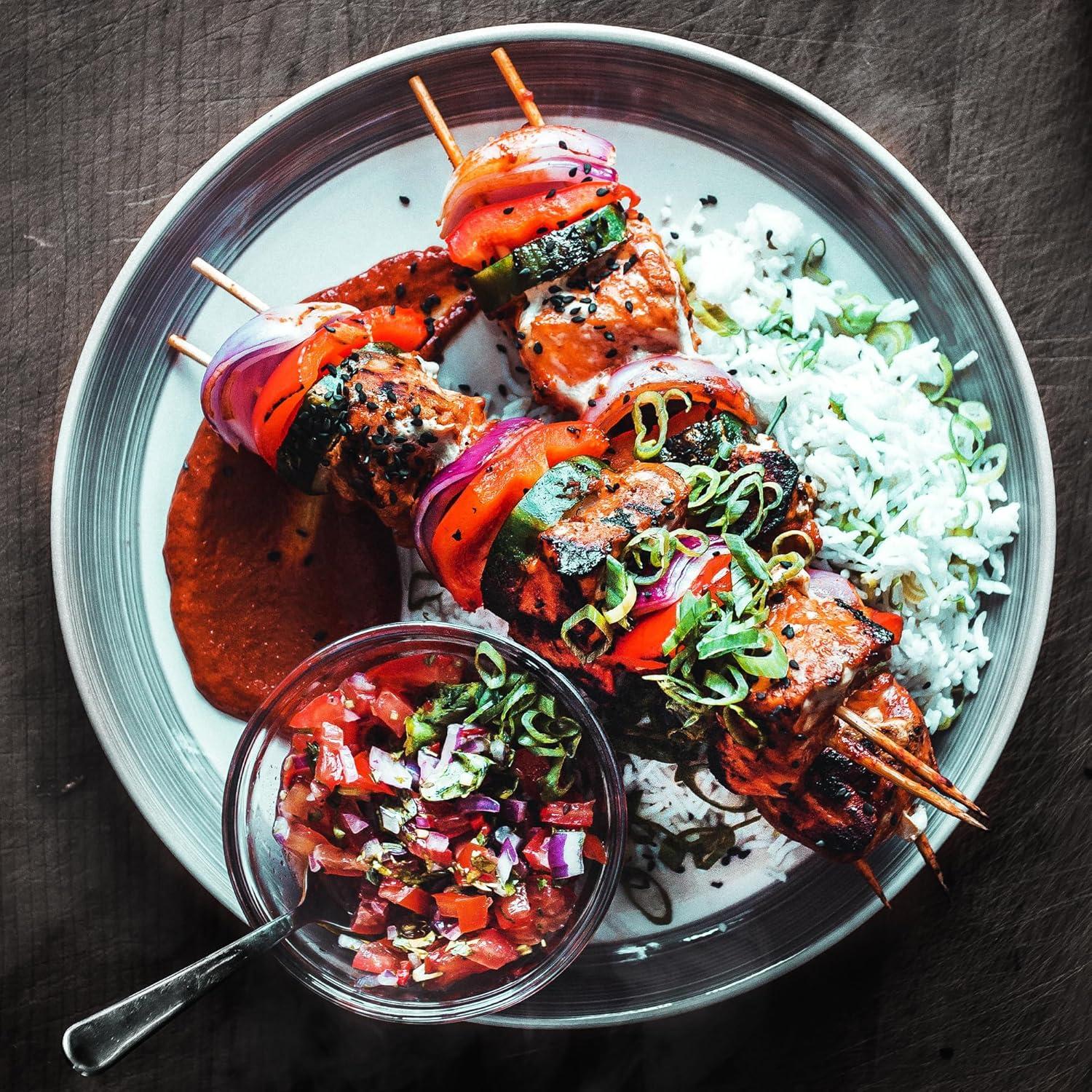 BambooMN 5mm Sharp-Point Multipurpose Food Bamboo Skewers - 21" (53cm) - 100 Pieces