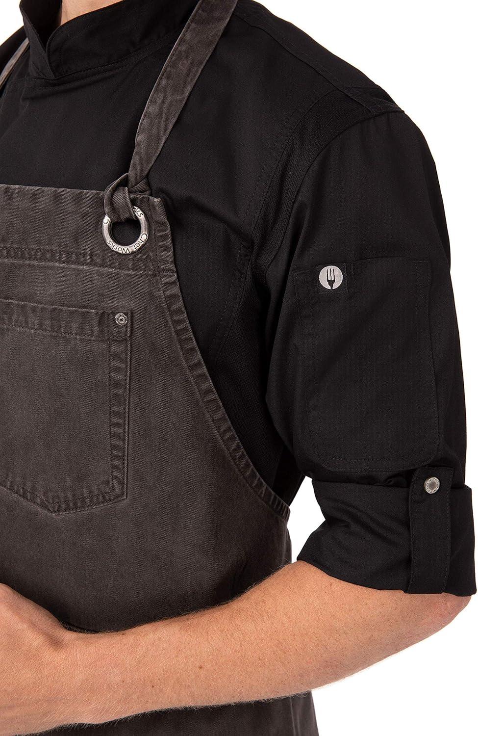 Earth Brown Cotton Adjustable Unisex Chef Bib Apron