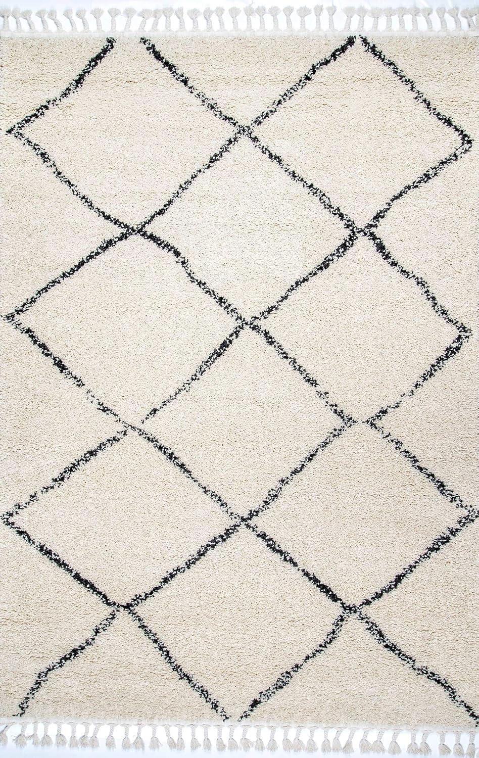 Nuloom Jessie Moroccan Lattice Tassel Indoor Area Rug