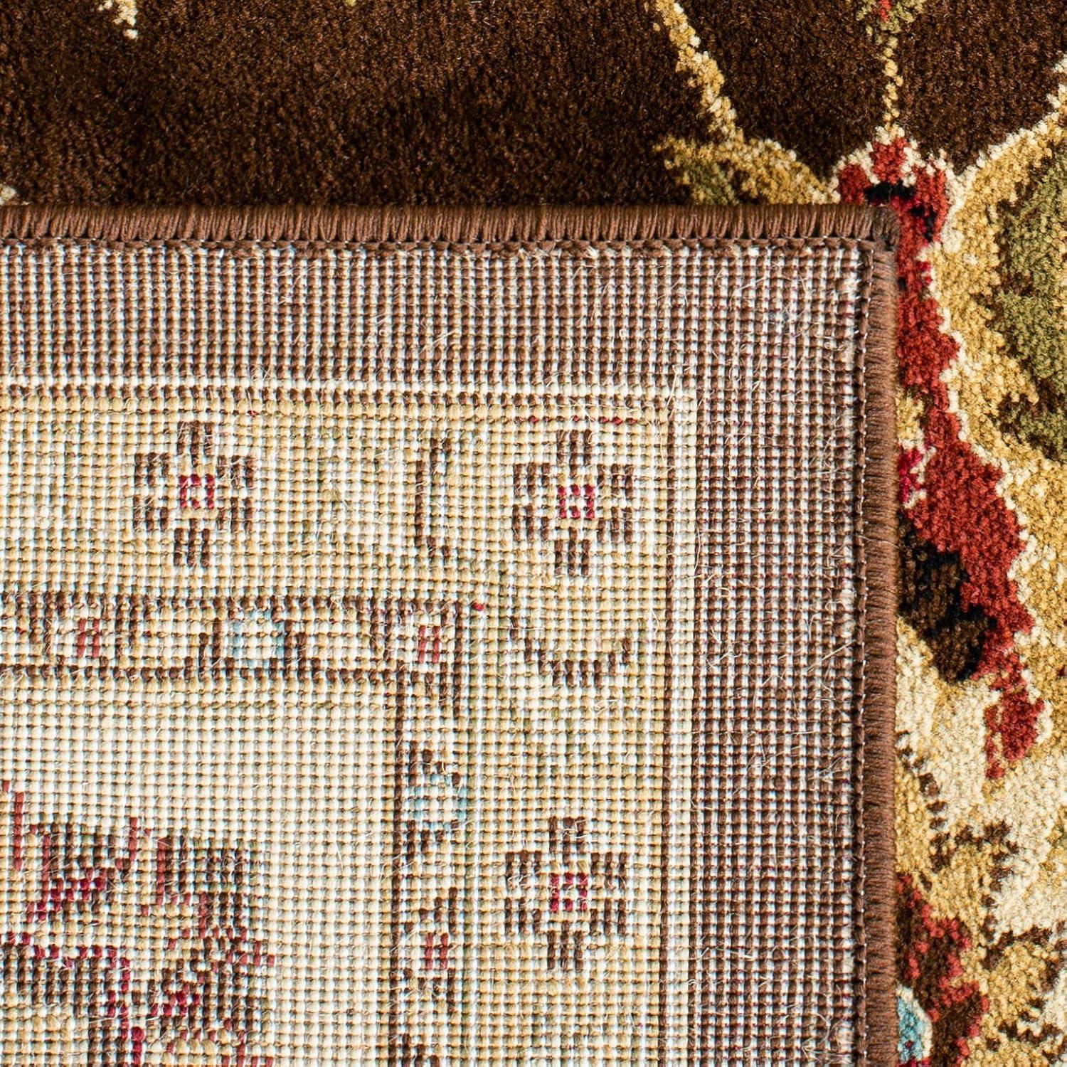 Lyndhurst LNH553 Power Loomed Runner Rug - Brown/Ivory - 2'3"x16' - Safavieh.