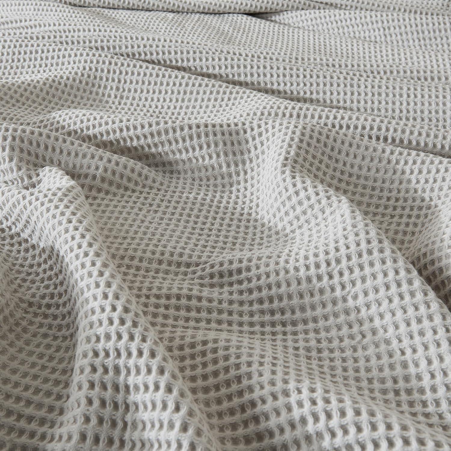 100% Cotton Waffle Weave All-Season Bed Blanket - Great Bay Home