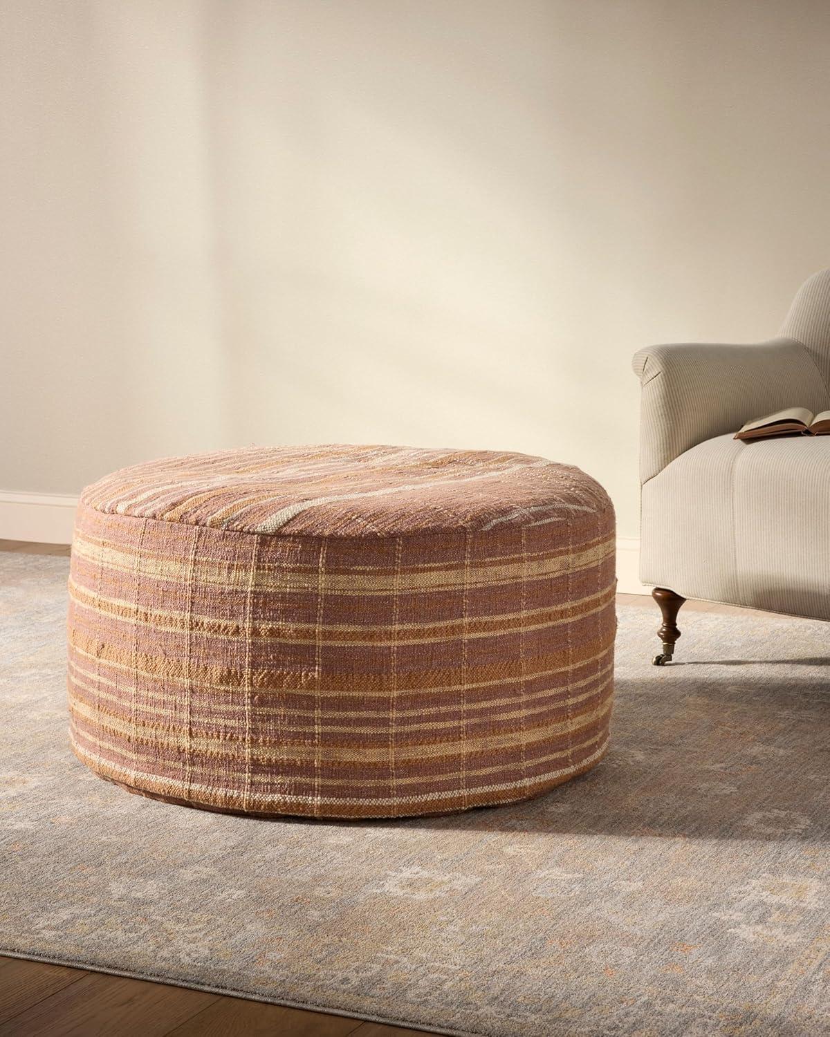 Wallace Pouf by Chris Loves Julia x Loloi - Clay