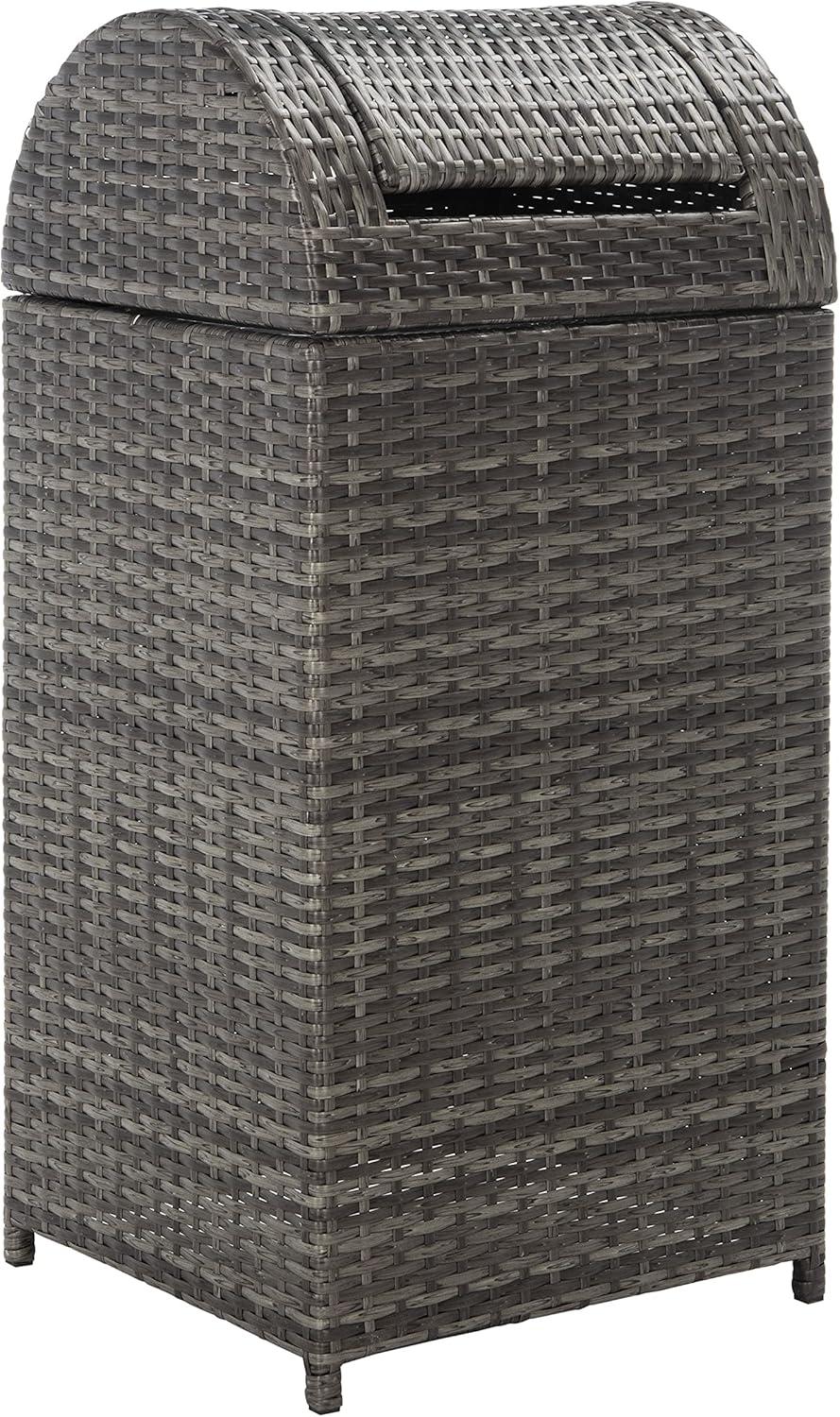 Serapis Outdoor Trash Can  - Safavieh