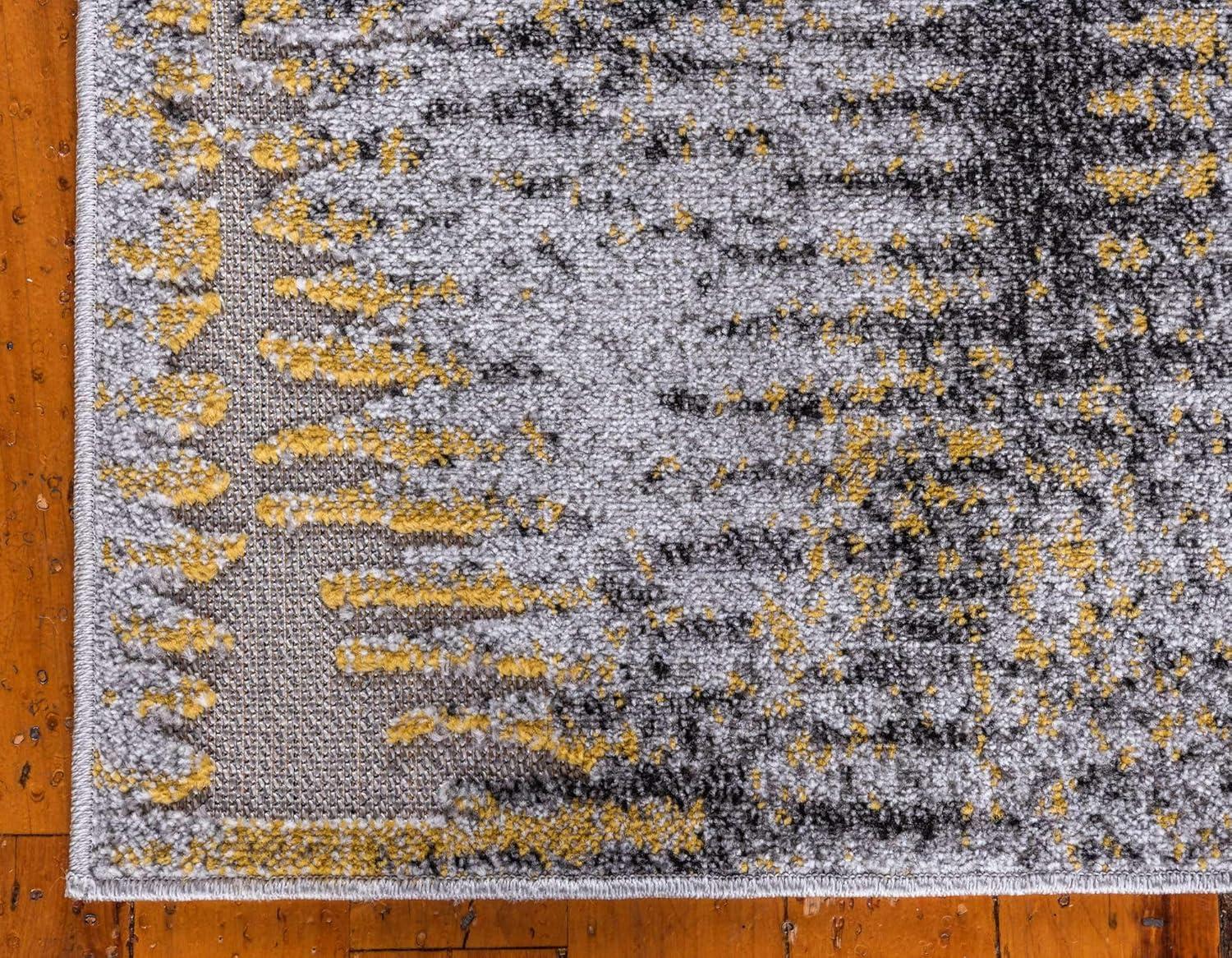 Unique Loom 5' 1 x 8' 0 Ivory Outdoor Modern New York Area Rug