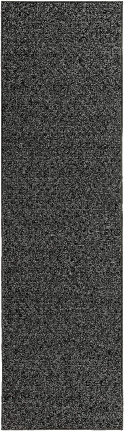 Town Square Cinder Gray 3' x 8' Synthetic Runner Rug