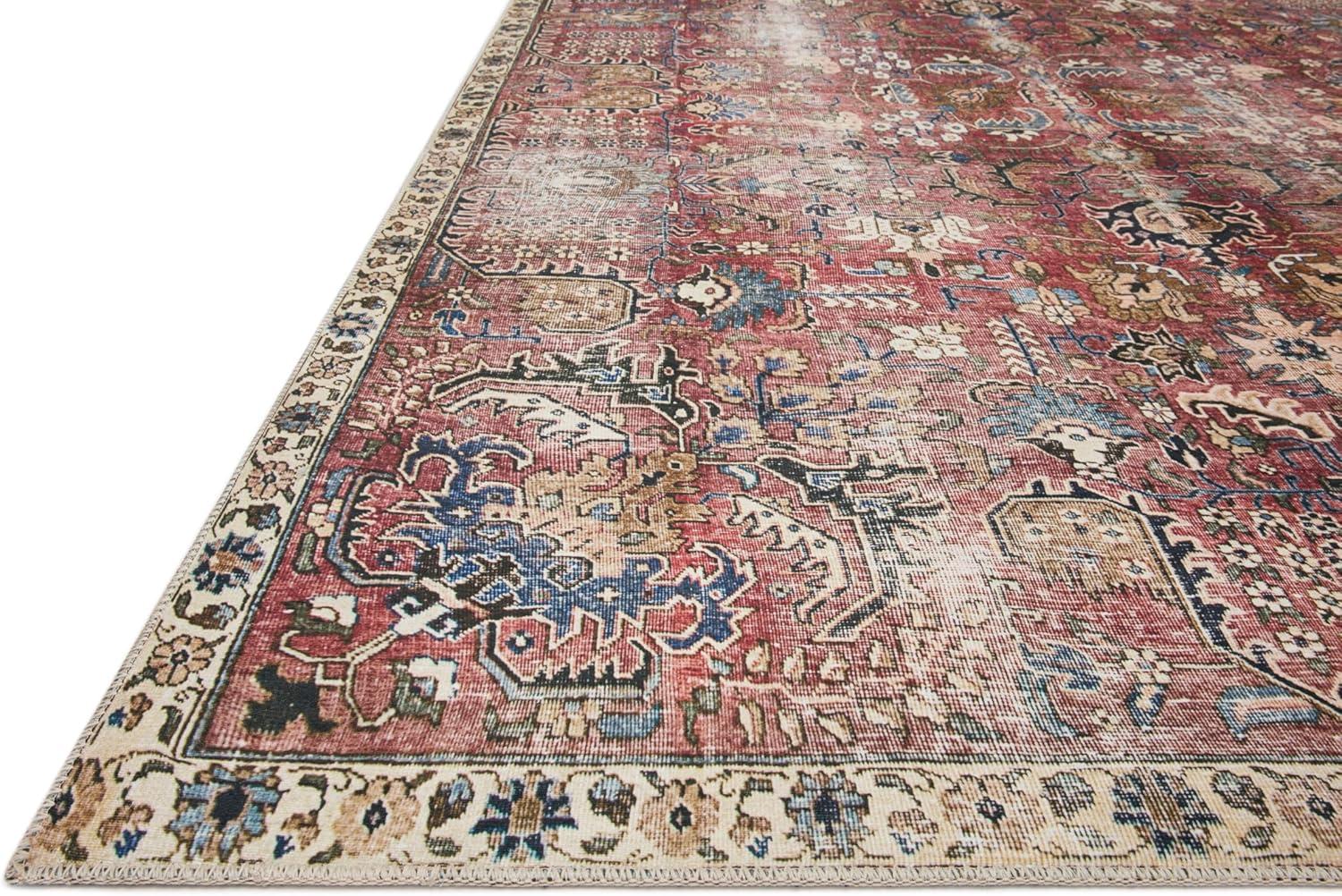 Chris Loves Julia x Loloi Jules Oriental Merlot Rug