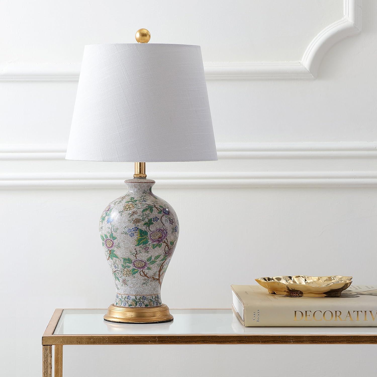 Jonathan Y Grace Floral Led Table Lamp