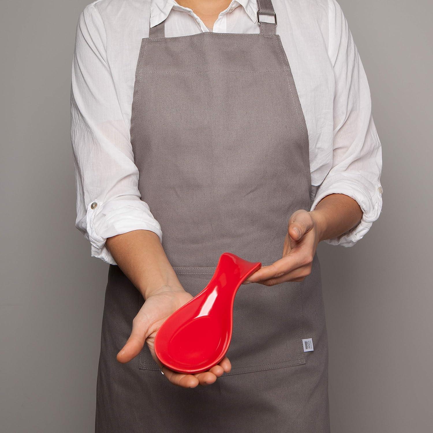 Red Barrel Studio® Newmont Ceramic / Porcelain Oval Spoon Rest