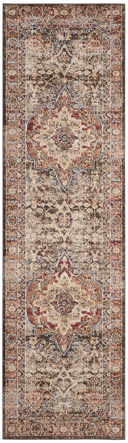 Bijar BIJ652 Power Loomed Indoor Area Rug - Brown/Rust - 5'3"x7'6" - Safavieh