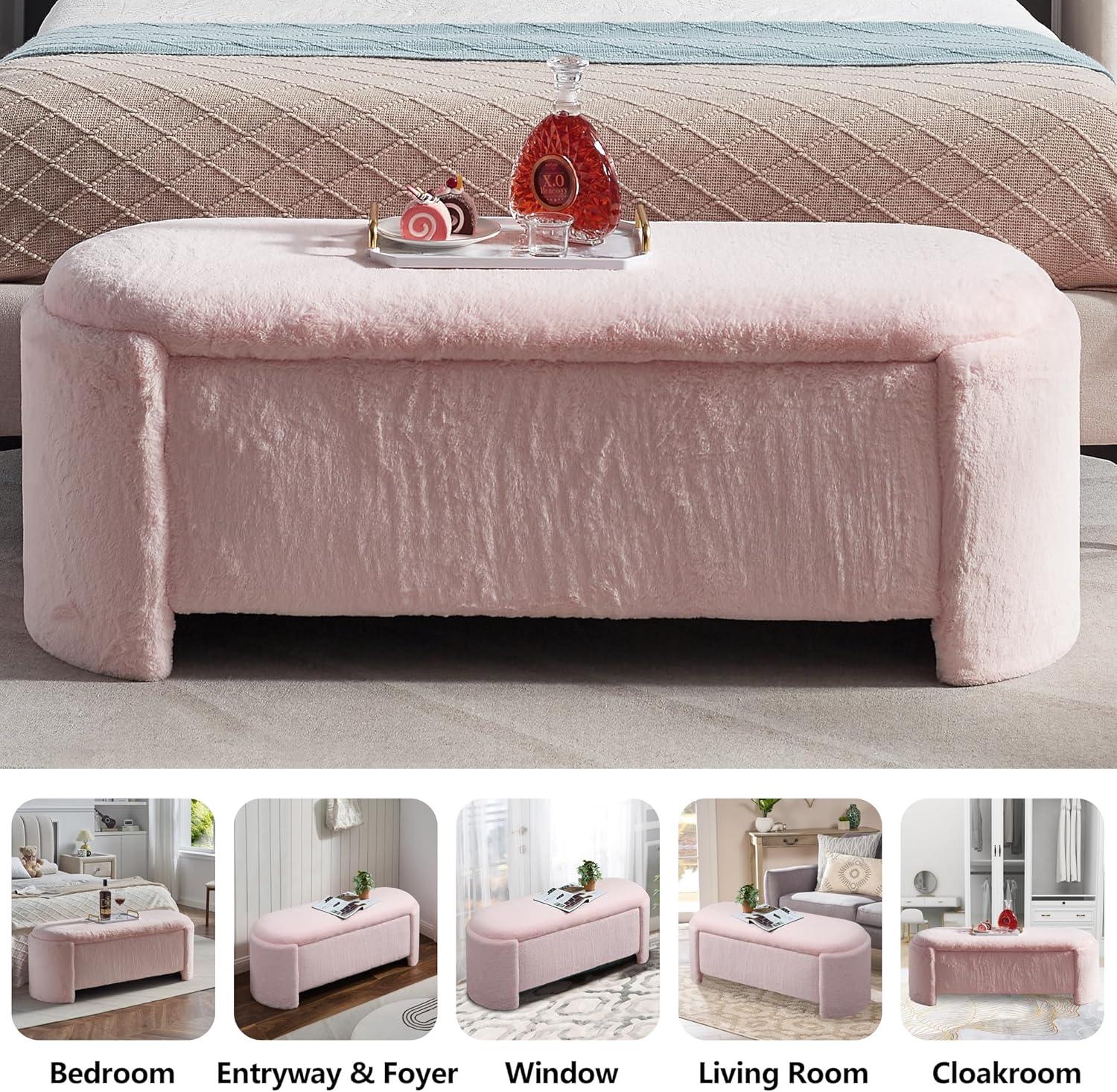 Latitude Run® Nikoma Corduroy Upholstered Storage Bench