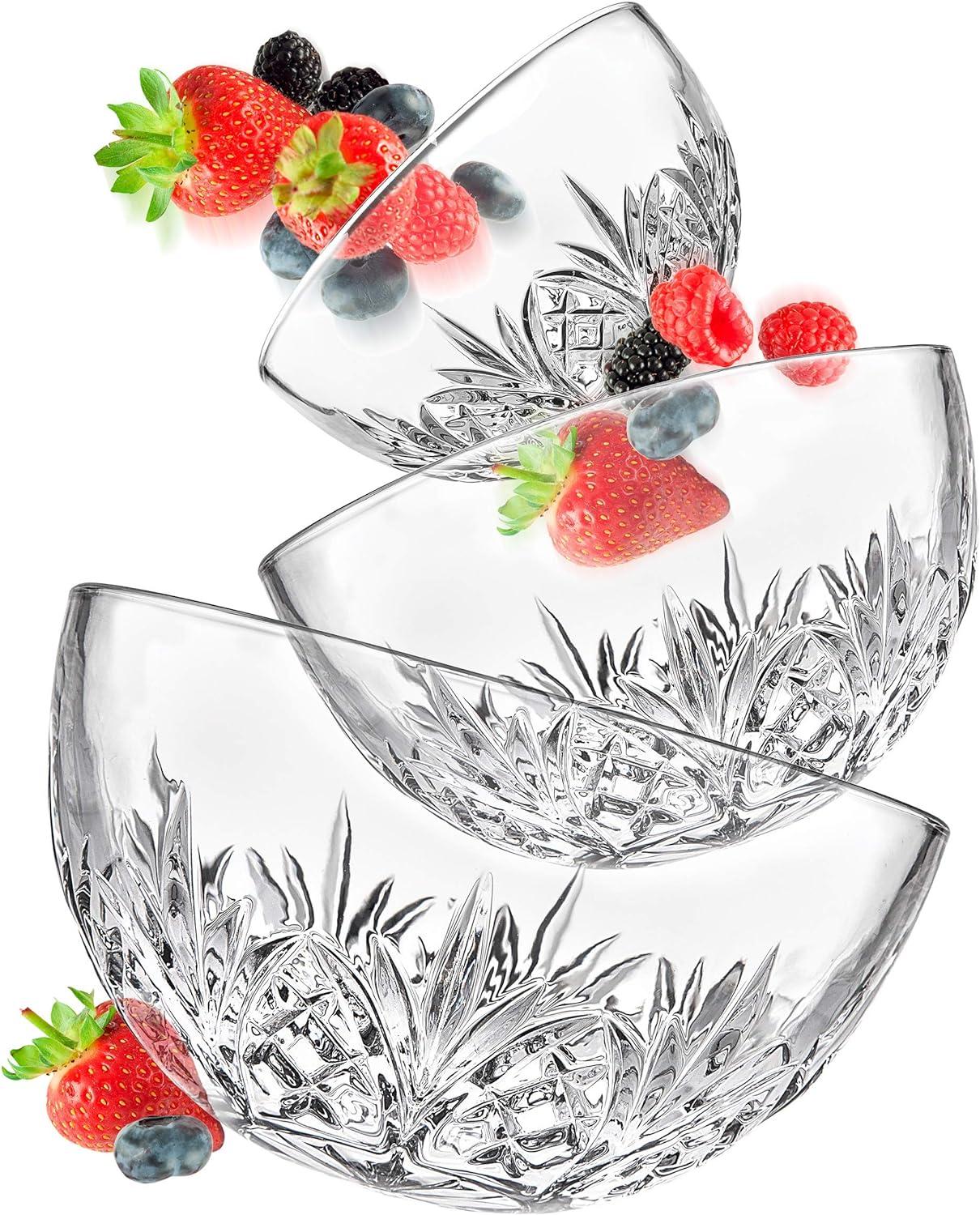 Dublin Crystal 3 Piece Mixing Bowl Set