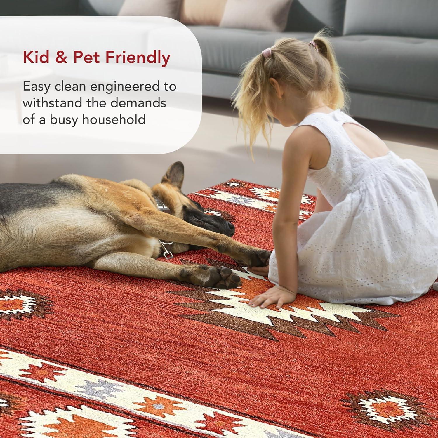 4'x6' Hand Tufted Shyla Area Rug Beige - nuLOOM: Wool, Bohemian Style, Medium Pile, Indoor Use