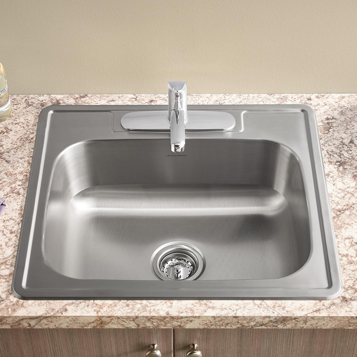 Colony 25'' L Drop-In Single Bowl Stainless Steel Kitchen Sink