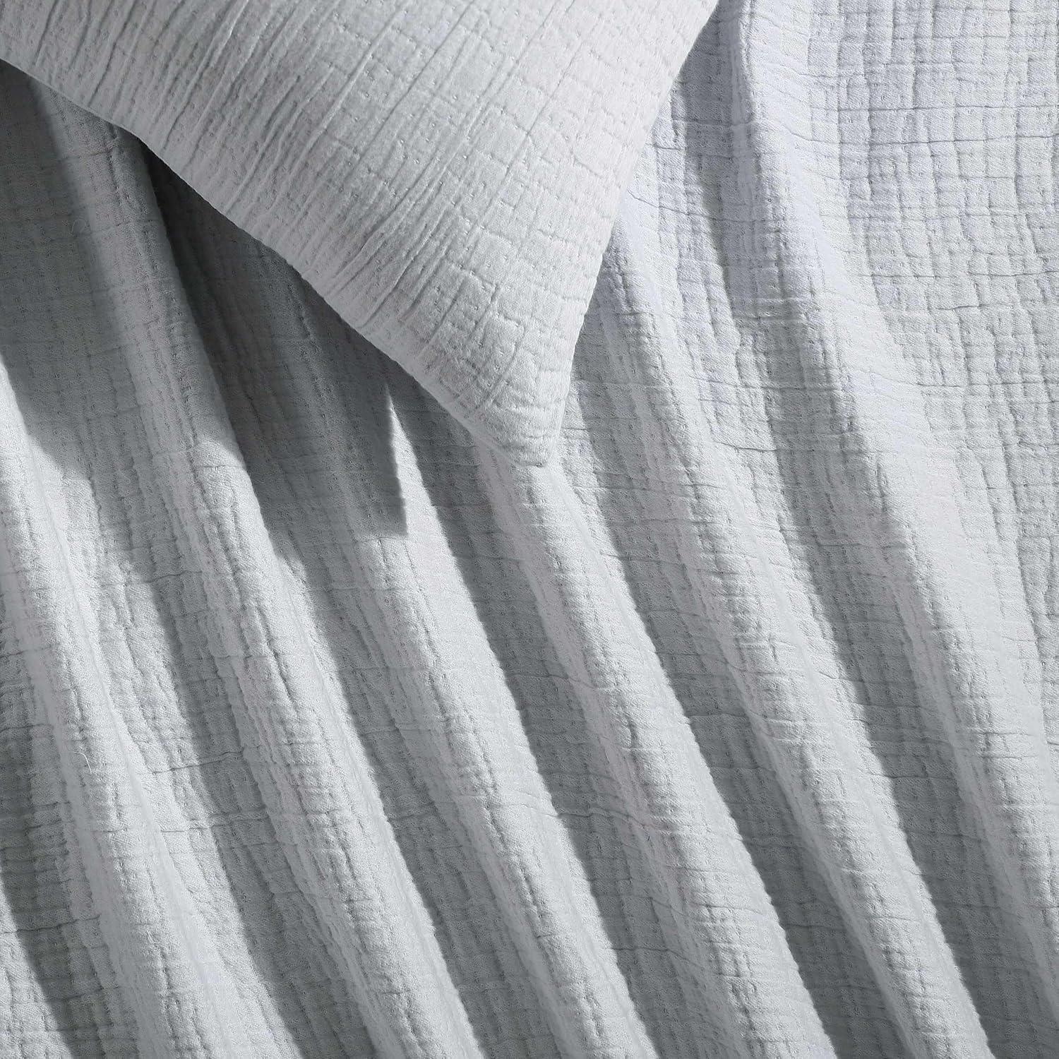 Calvin Klein Calvin Klein Washed Texture Solid Cotton Duvet Cover Set