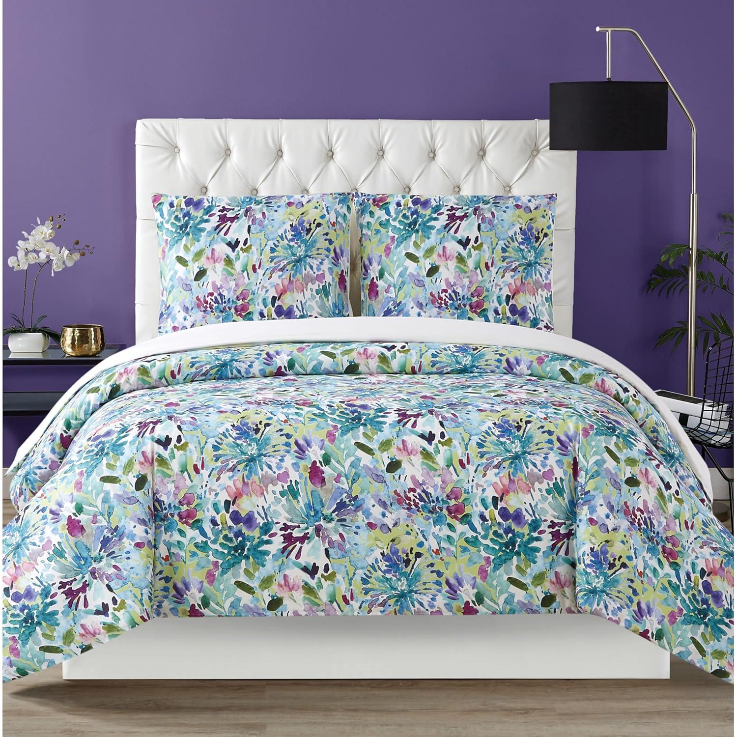 Christian Siriano Christian Siriano NY® Dahlia Duvet Cover Set – Bold Floral Print & Vibrant Color
