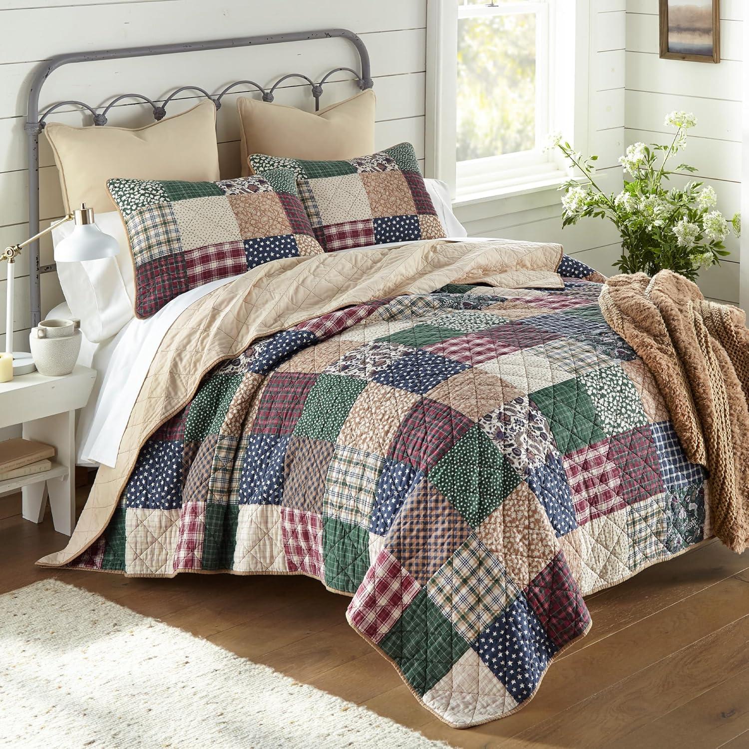 Donna Sharp Rustic Paisley 3pc Cotton Quilt Set
