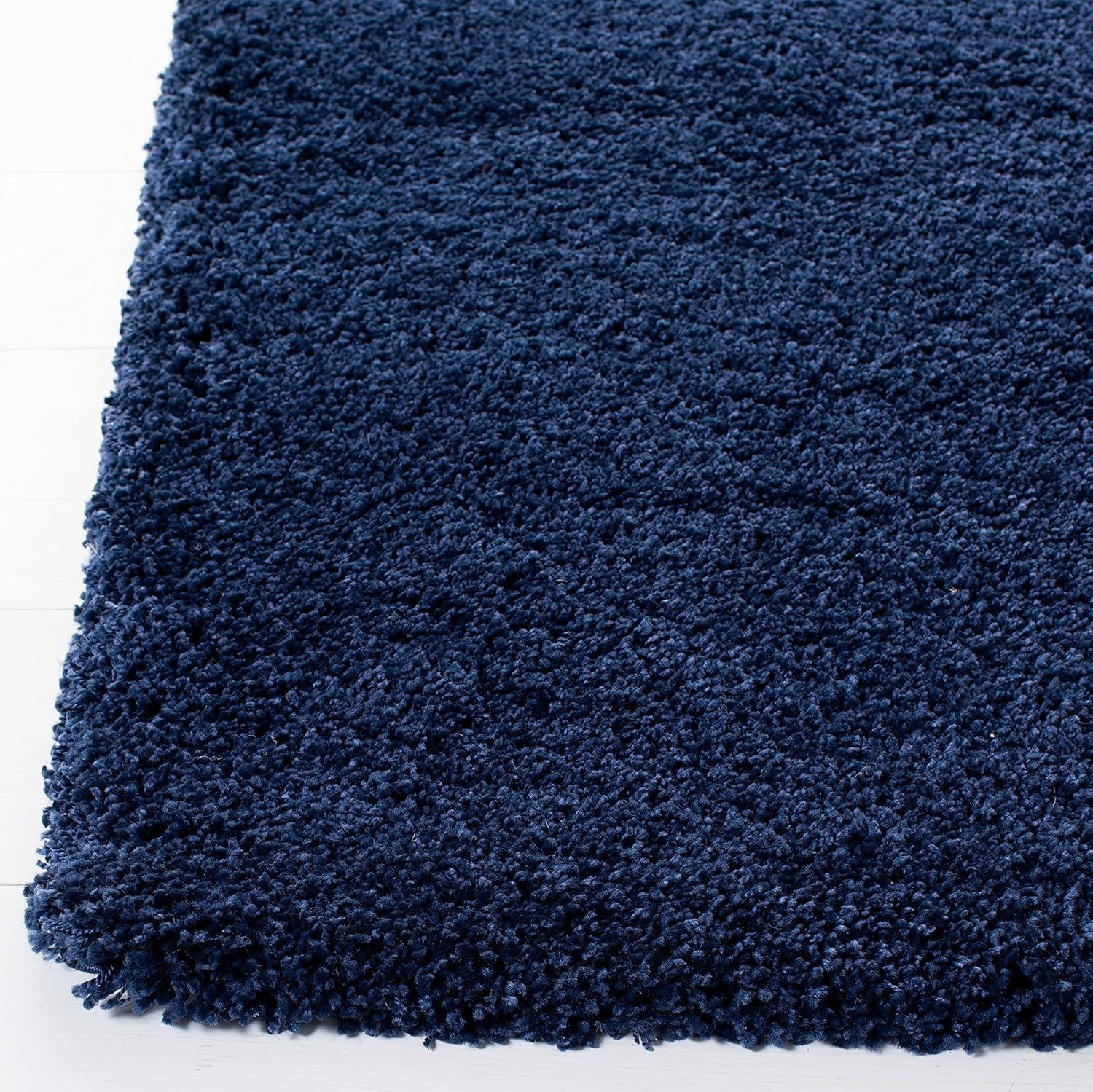 Milan Shag SG180 Power Loomed Indoor Area Rug - Navy - 5'1"x8' - Safavieh