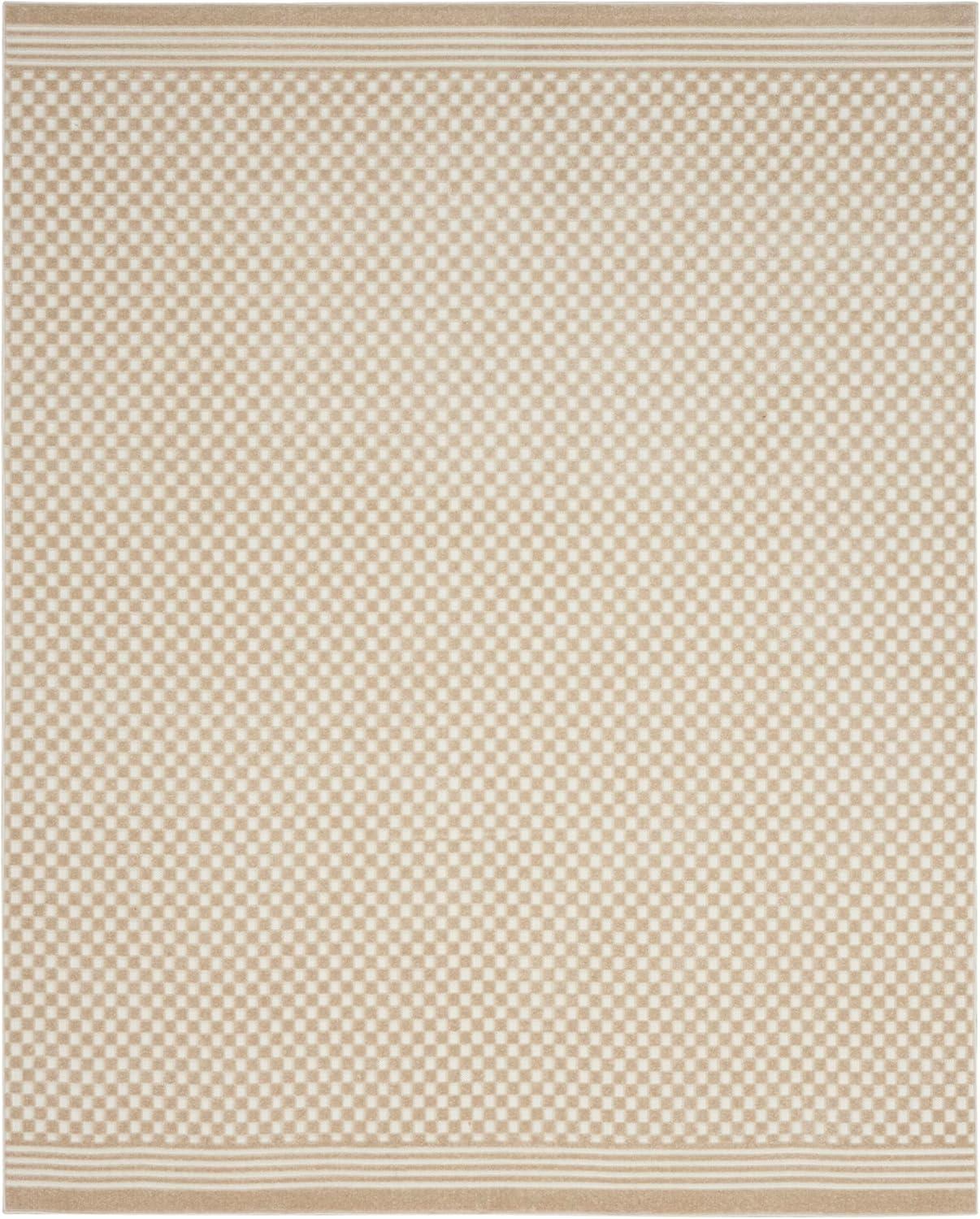 Nourison Casual 7'10" x 9'10" Beige Modern Indoor Rug