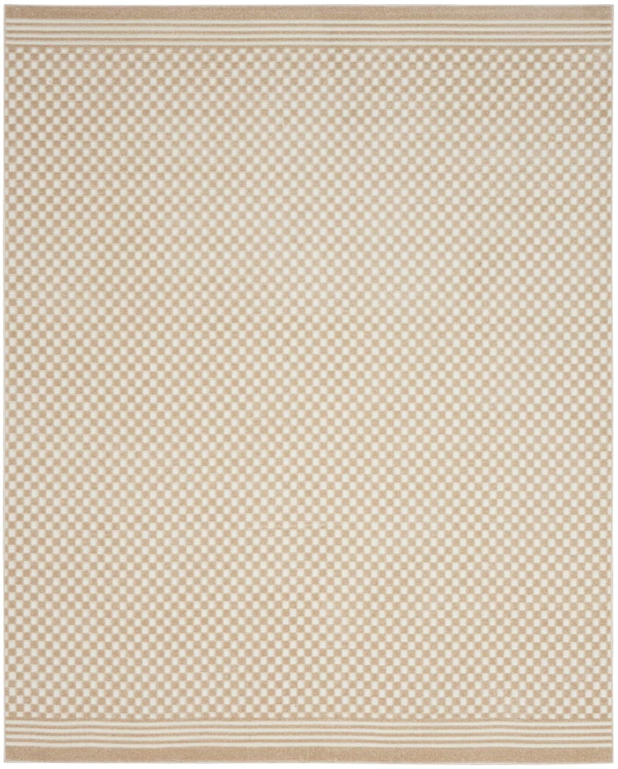 Nourison Casual 7'10" x 9'10" Beige Modern Indoor Rug