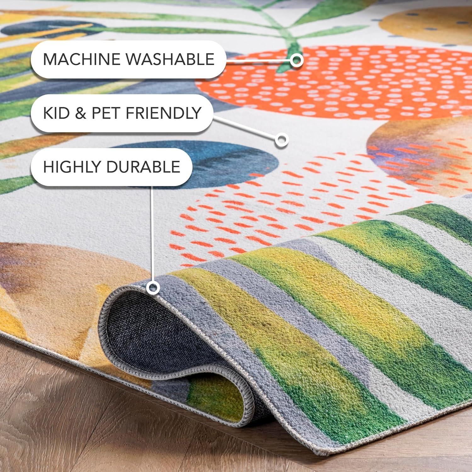 Nuloom Amelia Machine Washable Tropical Indoor Area Rug