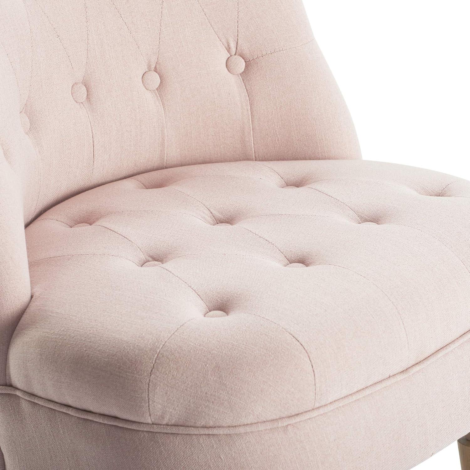 Elmhurst Tufted Accent Chair Blush Pink - Finch