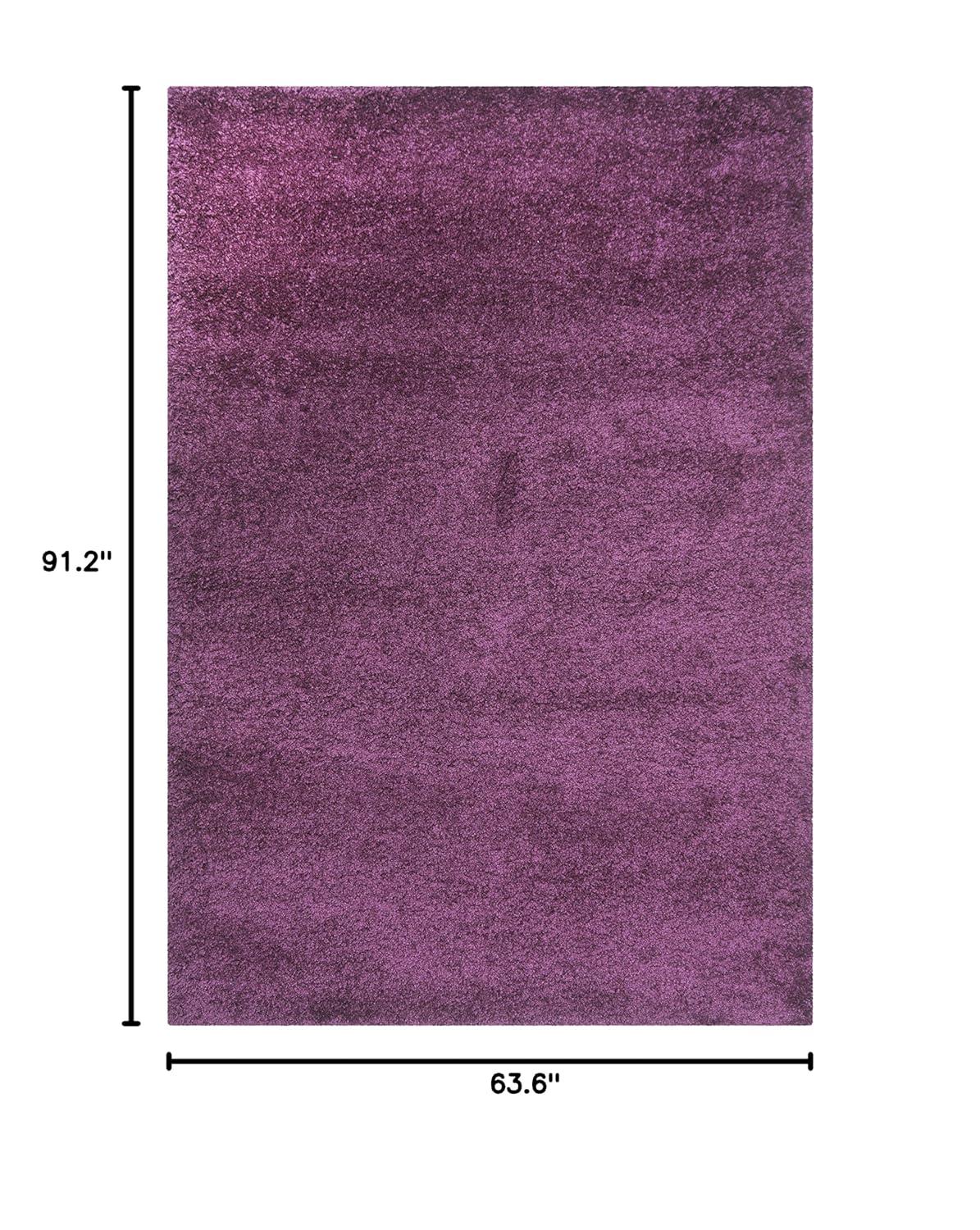 Shag SG151 Power Loomed Indoor Area Rug - Purple - 5'3"x7'6" - Safavieh.