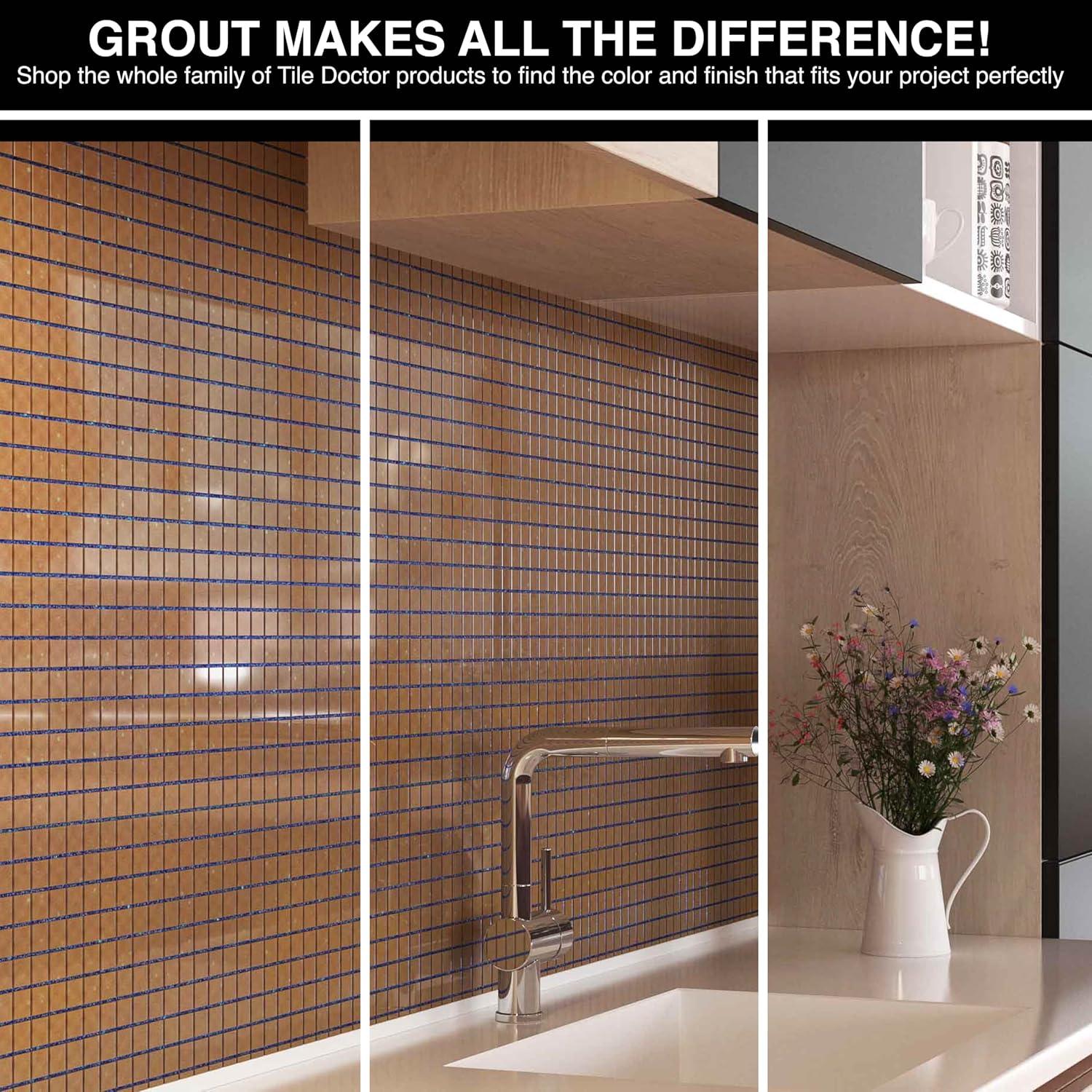 White Pearl 75 grams (1-Pack) Glass Grout Jewel and Starlike Crystal EVO 700 5.5 lb Grout Combo