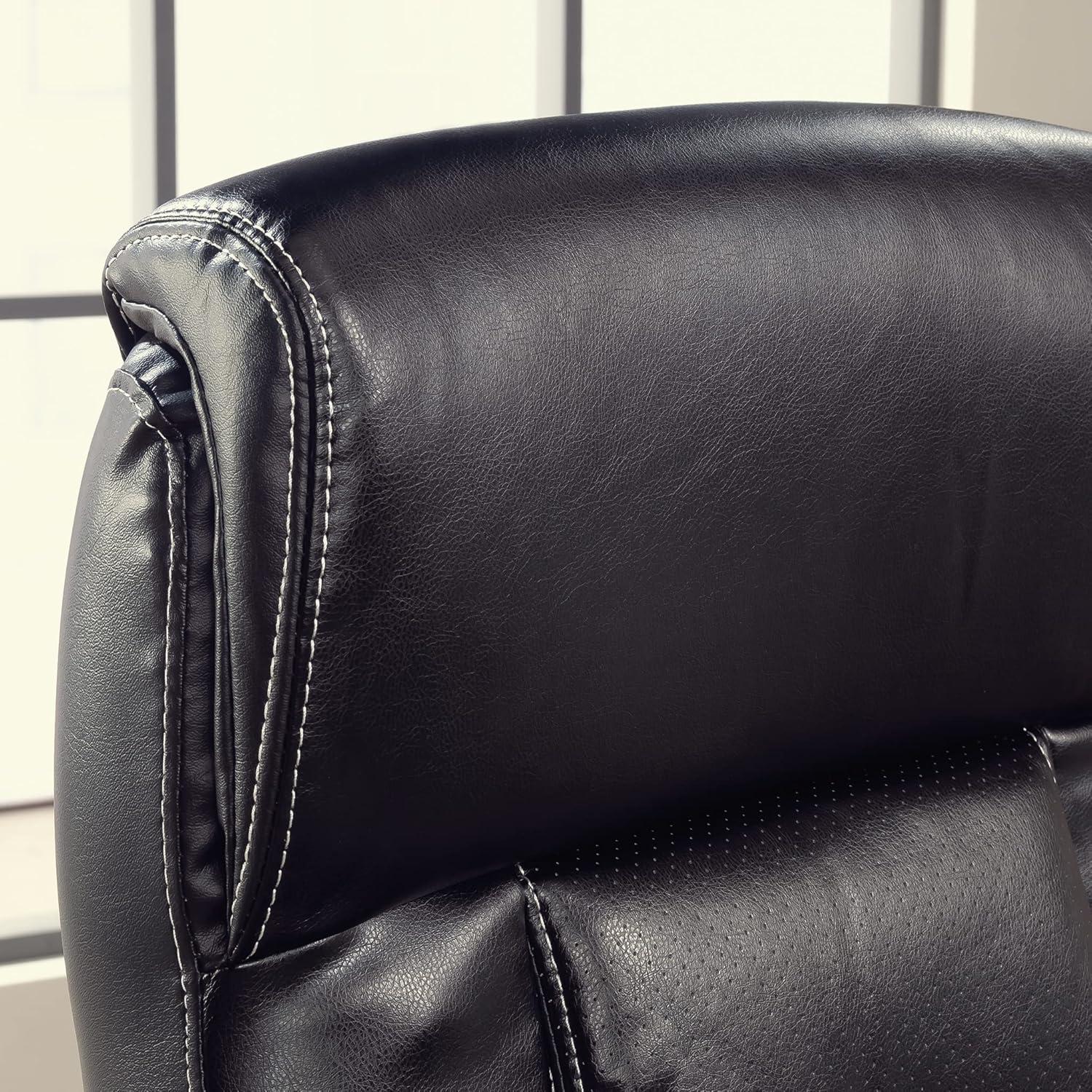 Leather Office Chair with Headrest