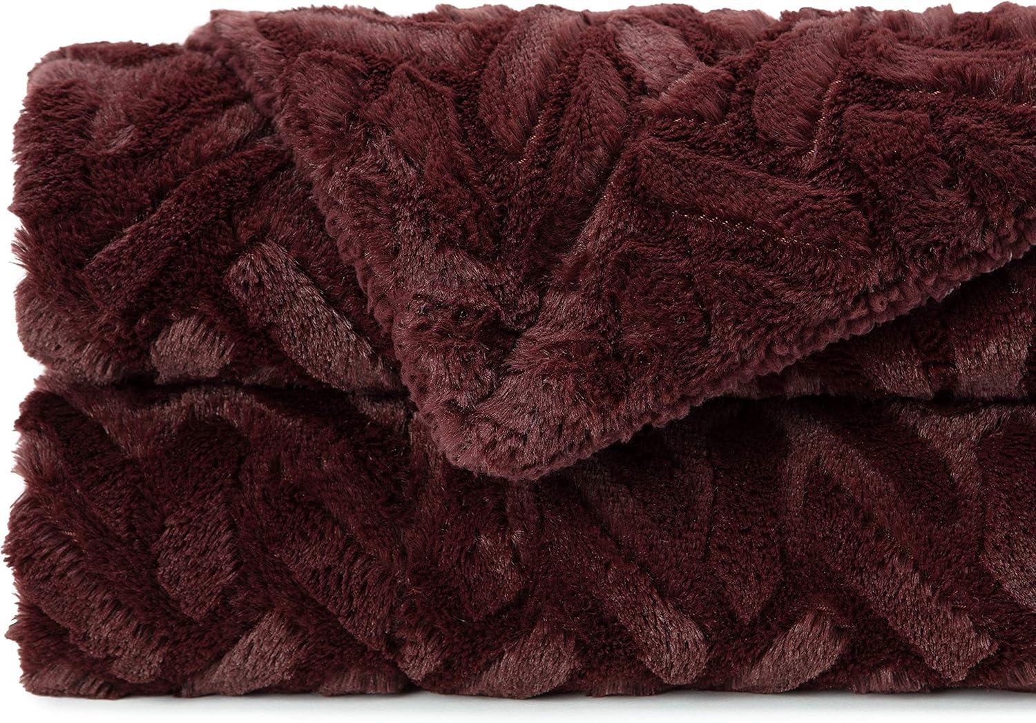 Chanasya Soft Cloud Faux Fur Throw Blanket - Reversible Faux Shearling