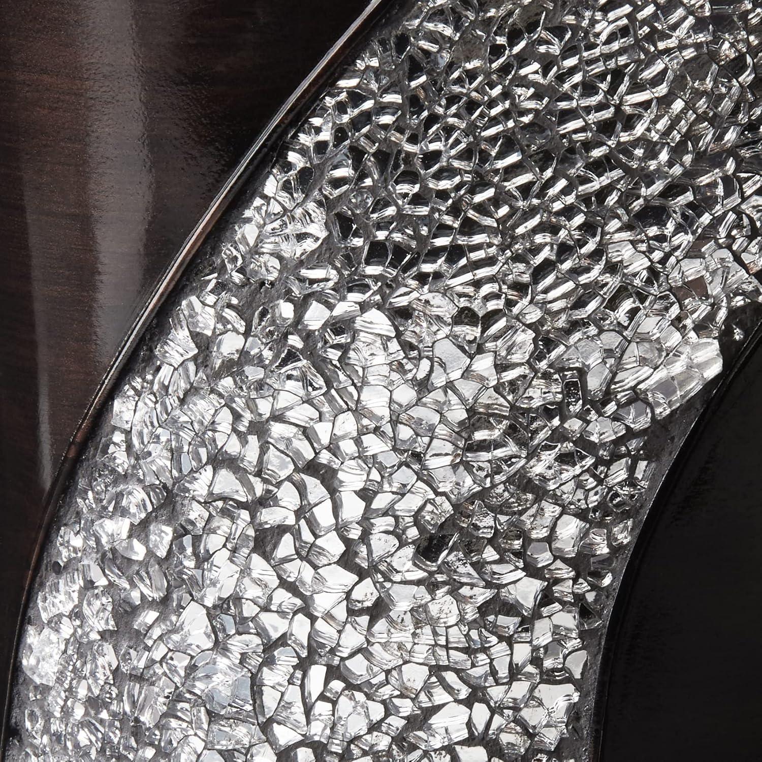 Popular Bath Orb/Brown Sinatra Bath Decor Accessories, Premium, Durable, Acrylic Resin, Eco-Friendly Waste Basket (10"H x 8"W x 8"D)