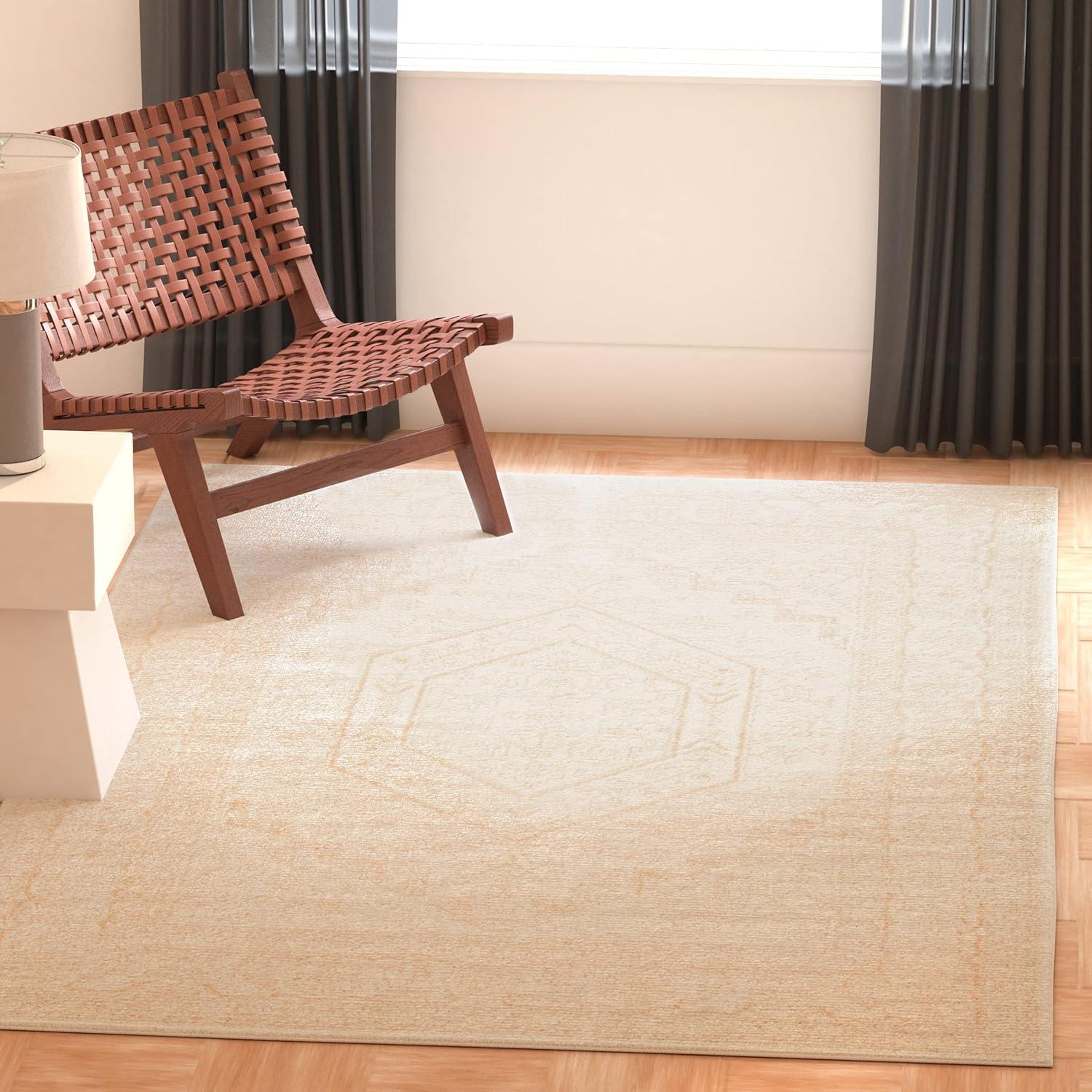 Adirondack ADR108 Power Loomed Area Rug - Ivory/Beige - 6'x9' - Safavieh.
