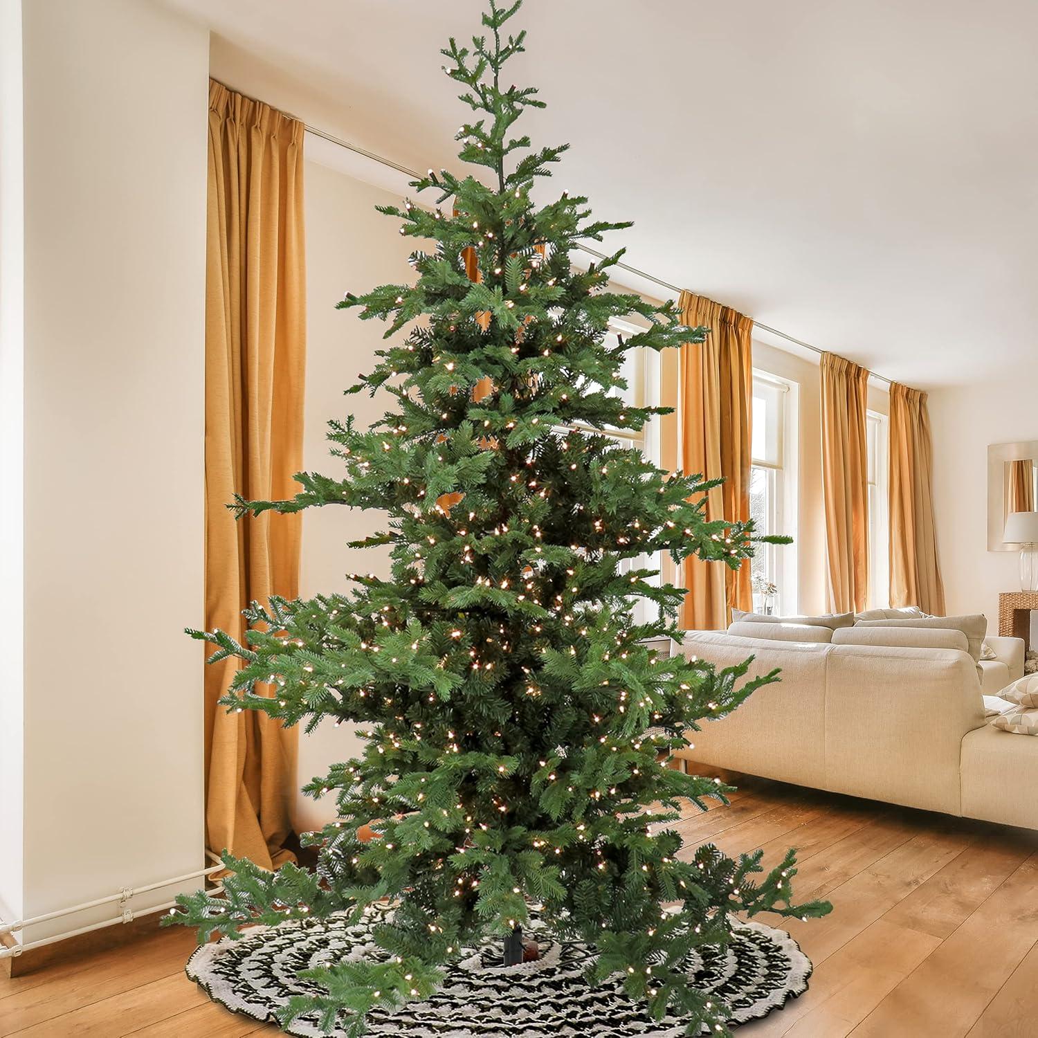 National Tree Company 9' Pre-lit Full Artificial Christmas Tree with Clear Lights and PowerConnect