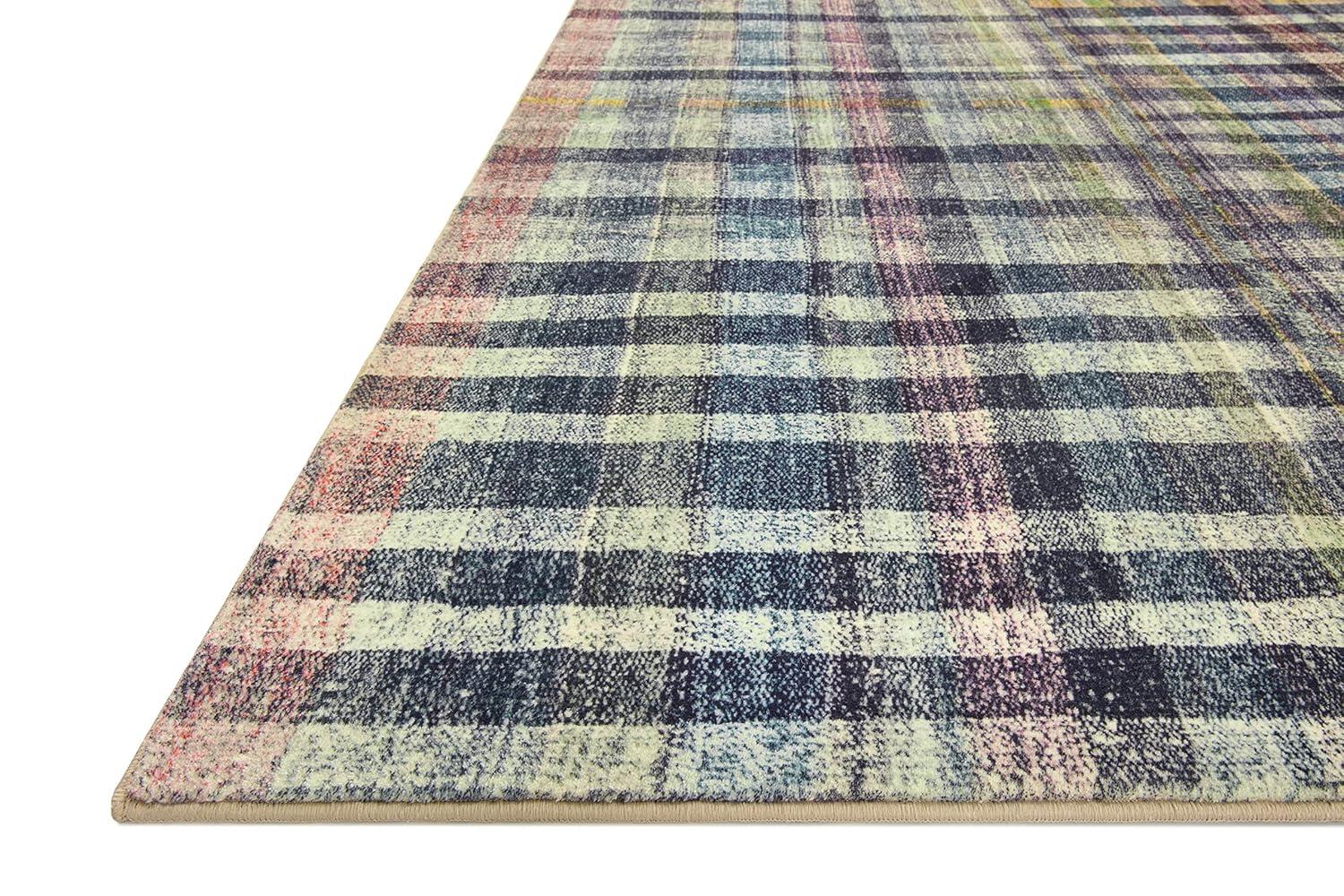 Chris Loves Julia x Loloi Humphrey Collection HUM-04 Blue/Yellow/Pink, Contemporary Area Rug