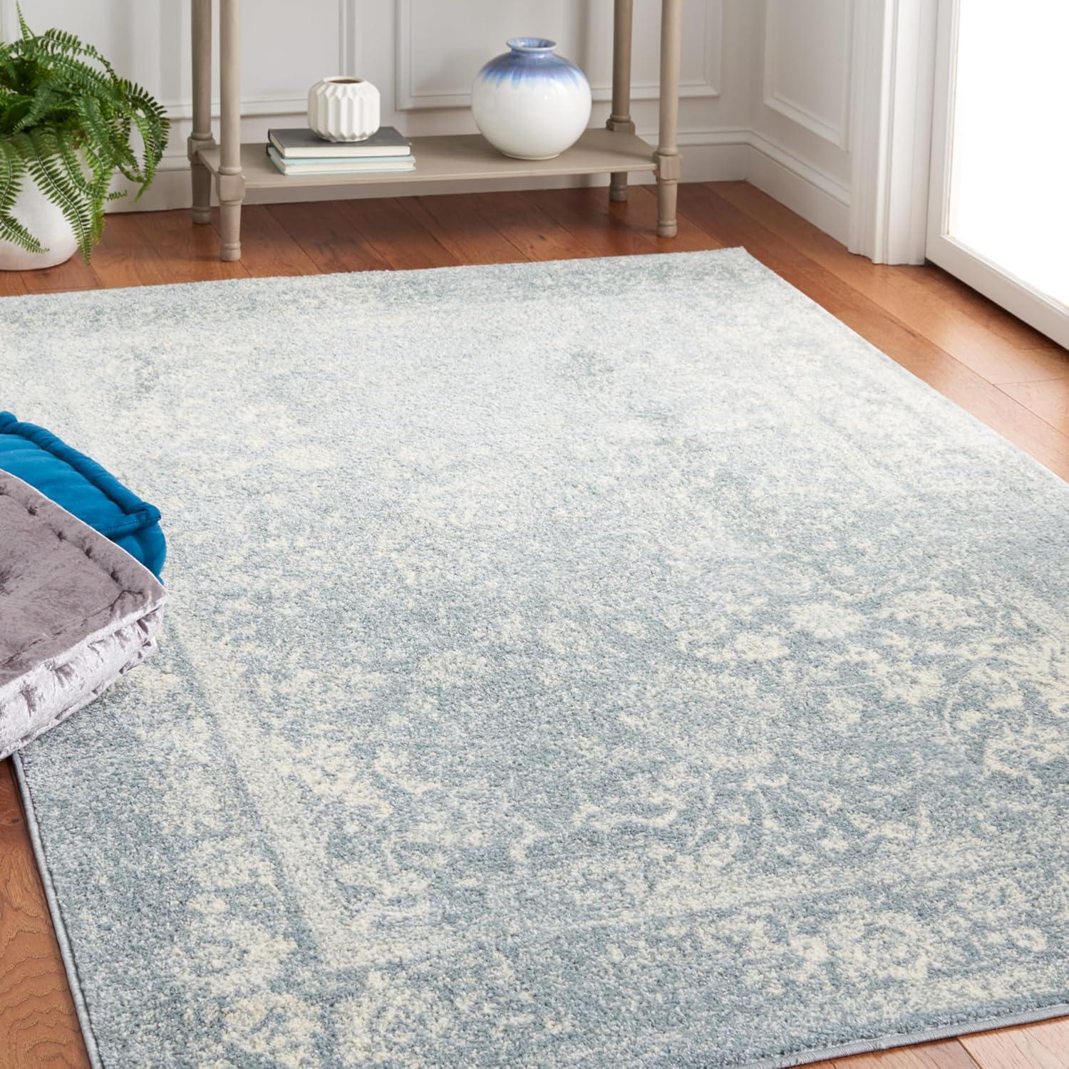Adirondack ADR109 Machine Made Indoor Area Rug - Slate/Ivory - 6'x9' - Safavieh