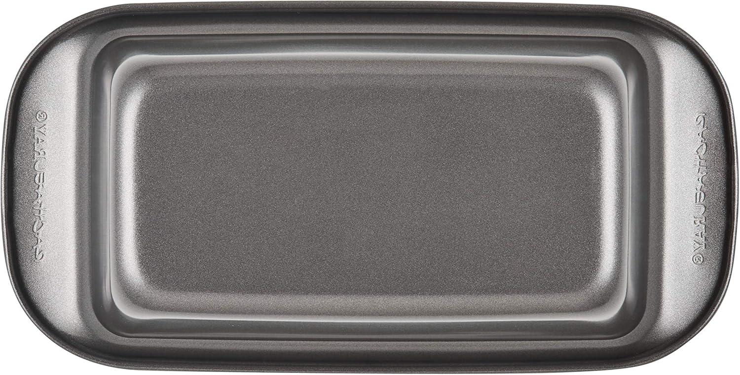 Silver Nonstick Steel Bread and Meatloaf Pan with Insert